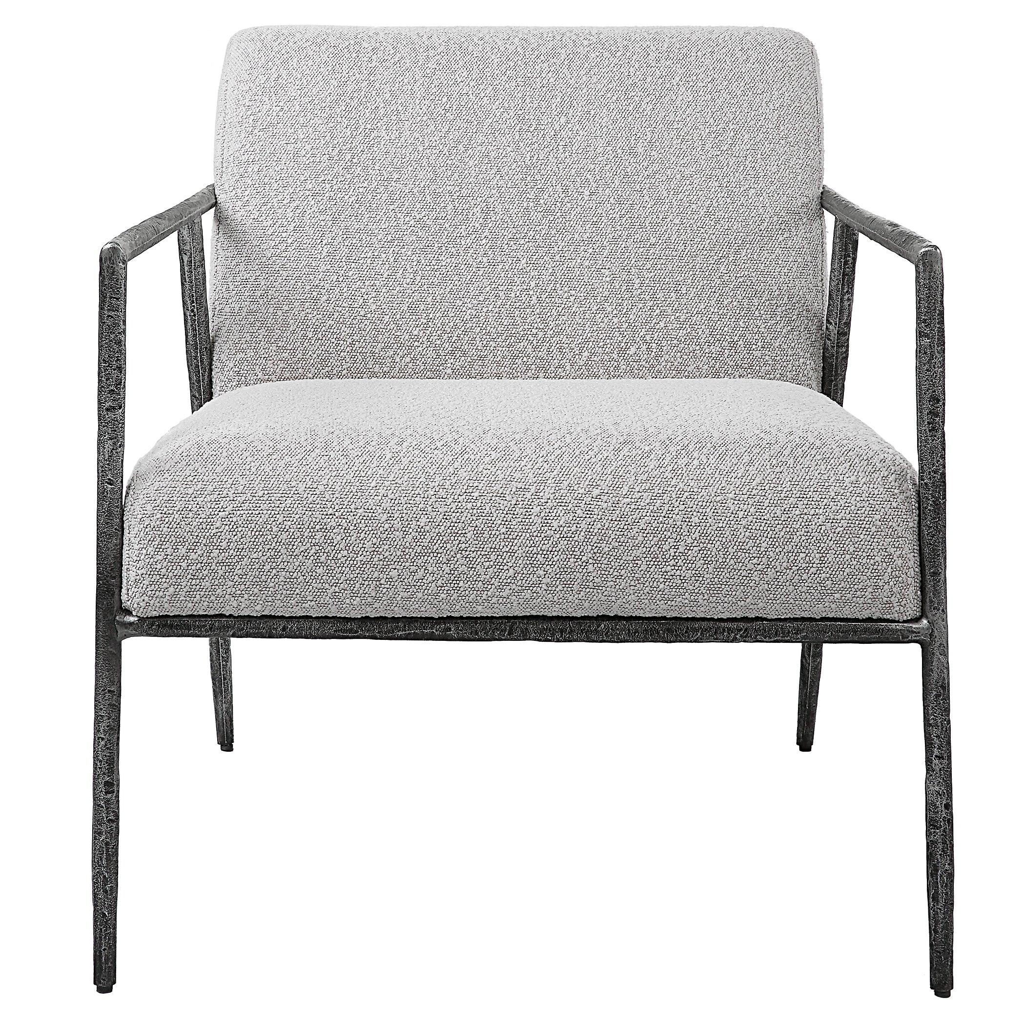 Brisbane Light Gray Accent Chair - Frankwebs