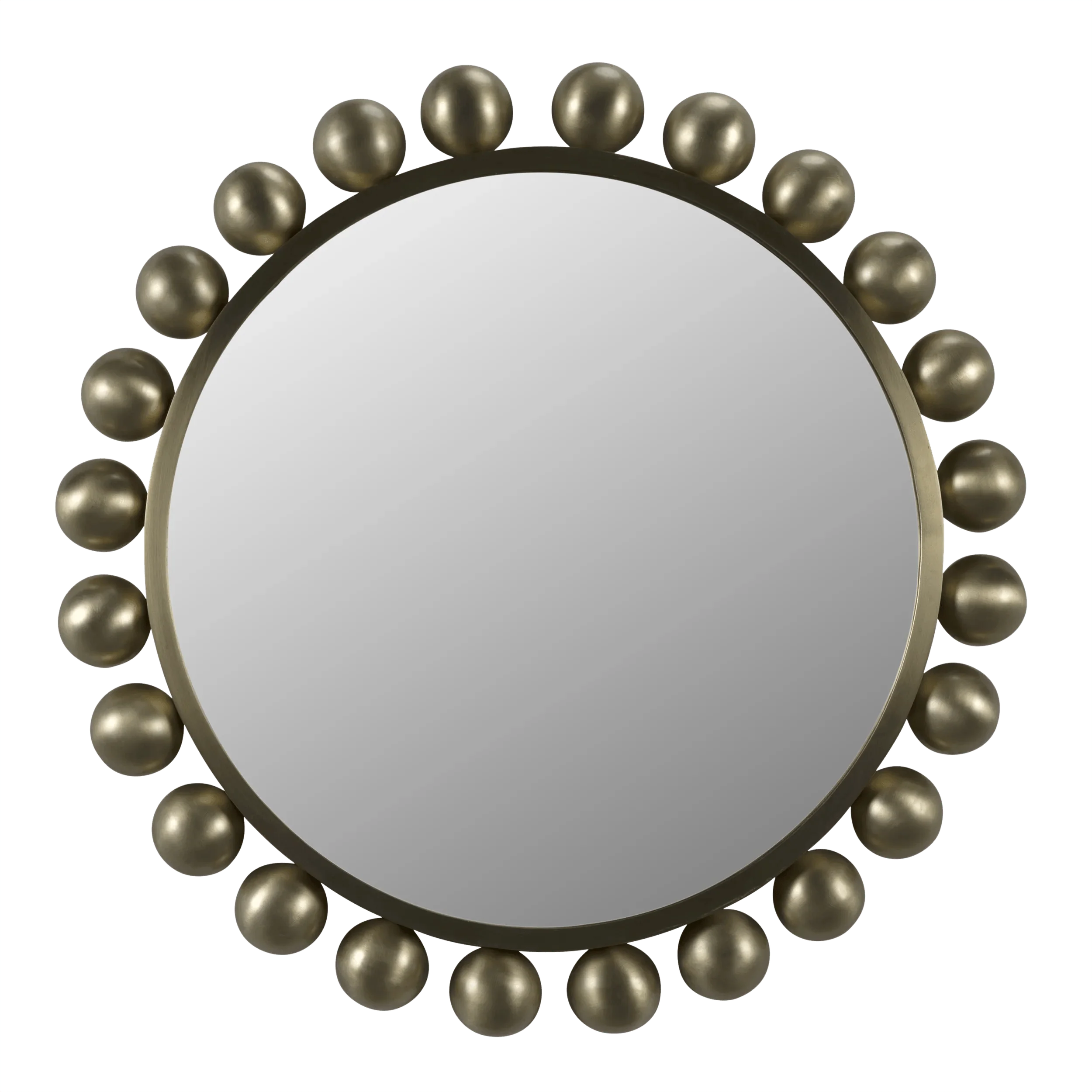 Cooper Mirror, Metal with Brass Finish - Frankwebs