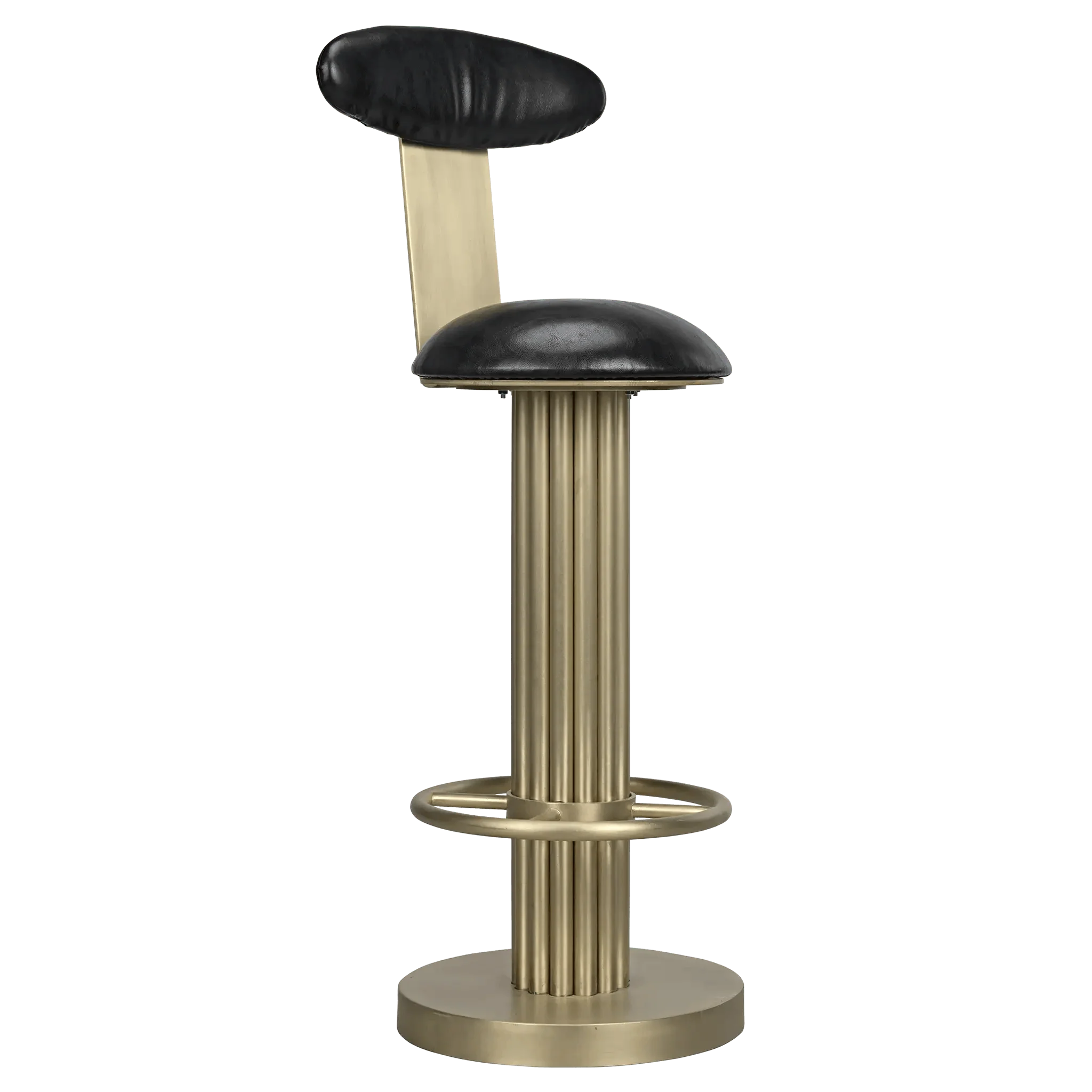 Sedes Bar Stool, Steel with Brass Finish - Frankwebs