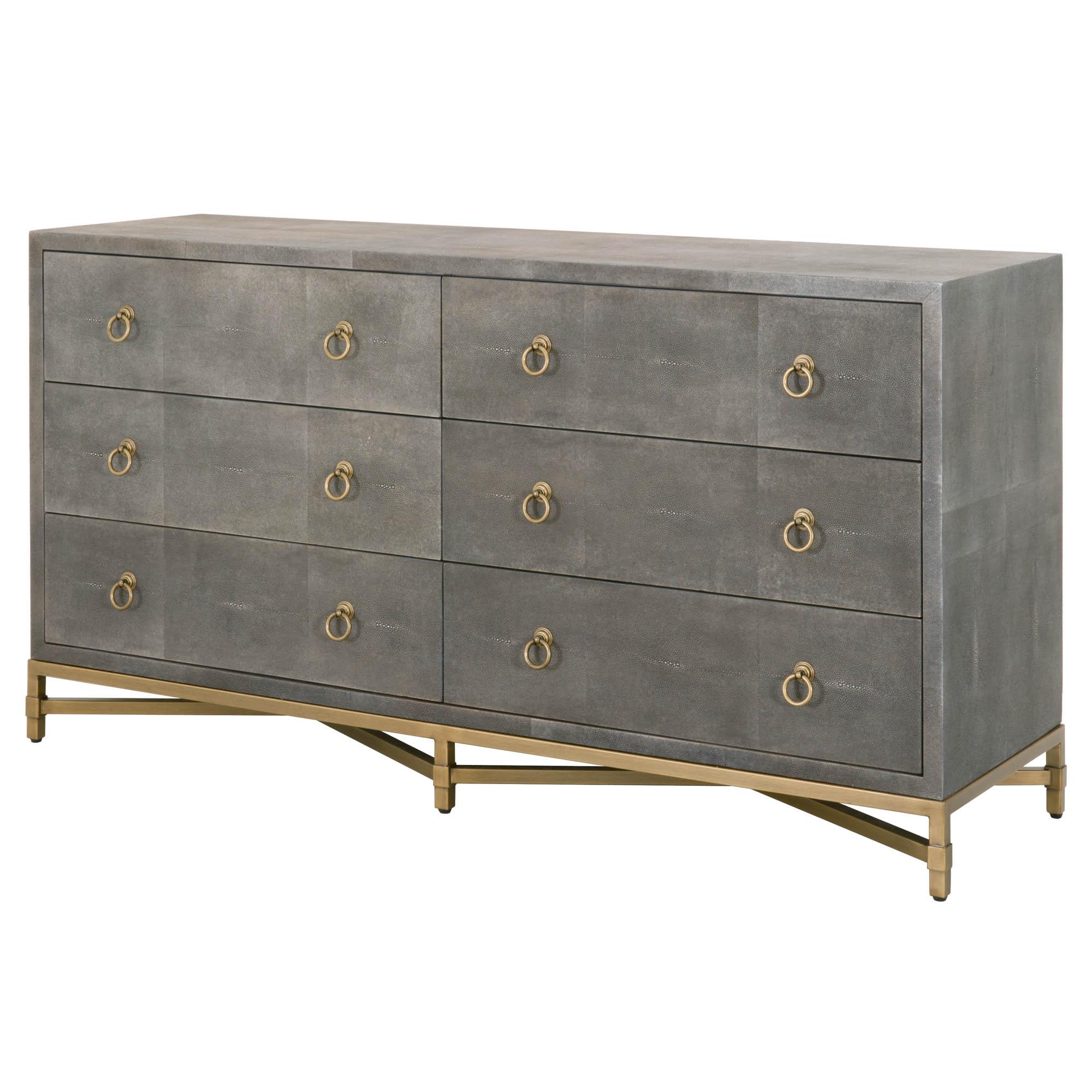 Strand Shagreen 6-Drawer Double Dresser - Frankwebs