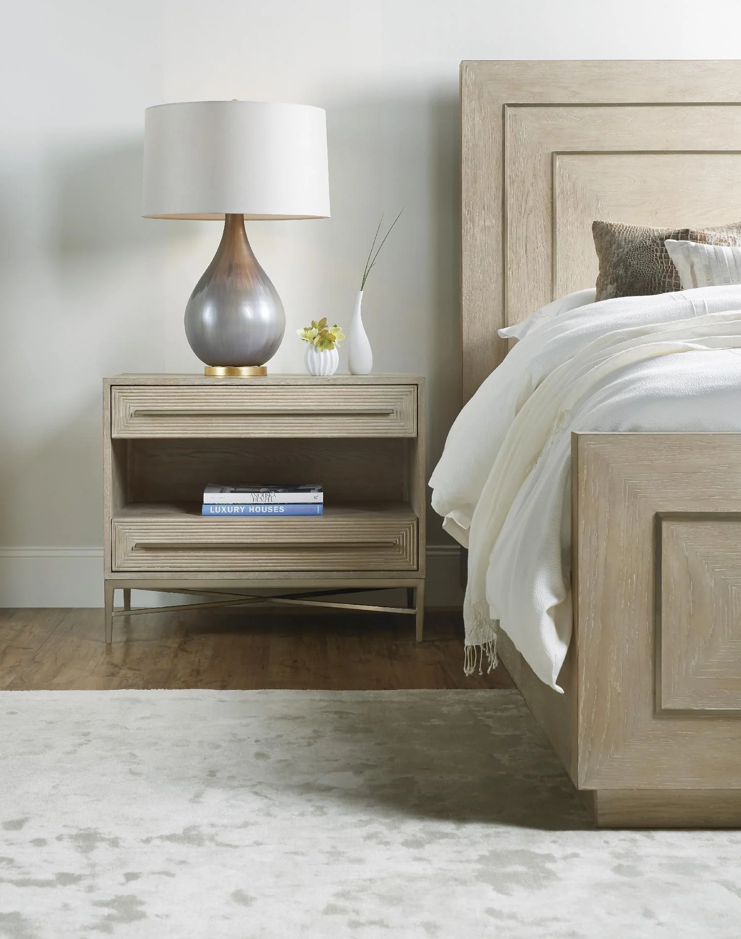 Cascade Two-Drawer Nightstand - Frankwebs