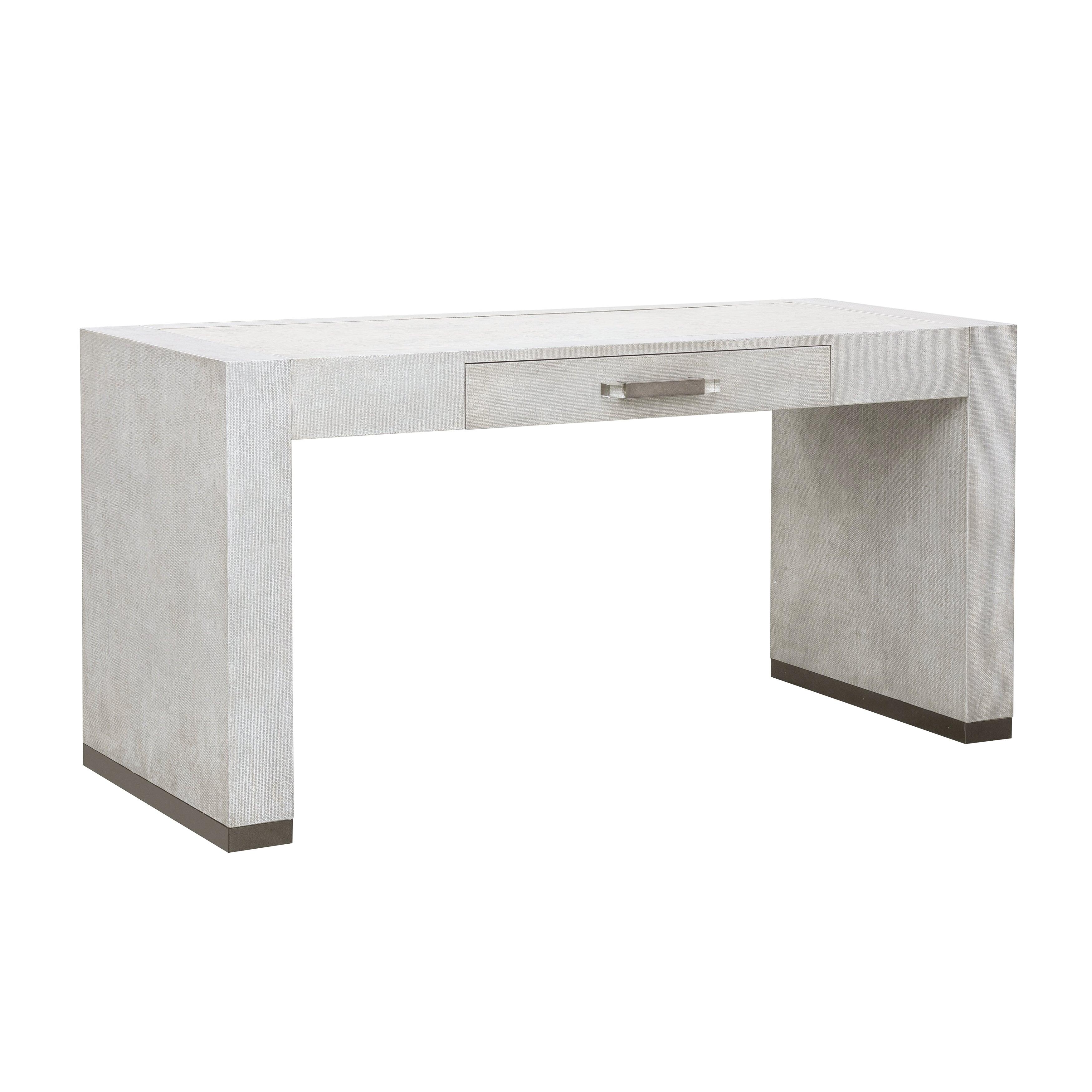 Stone-Textured Writing Desk with Keyboard Tray - Frankwebs