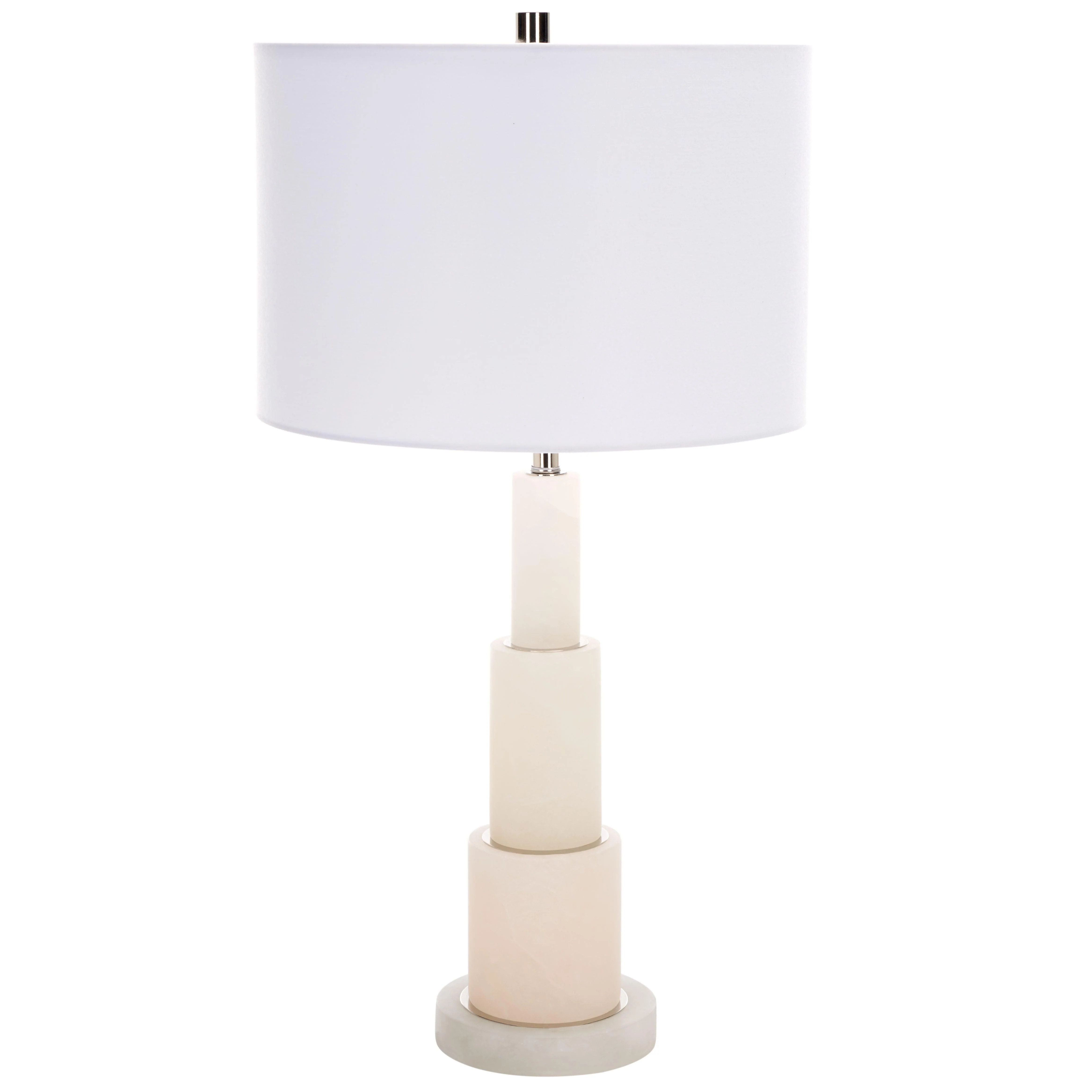 GARDINER ALABASTER TIERED TABLE LAMP - Frankwebs