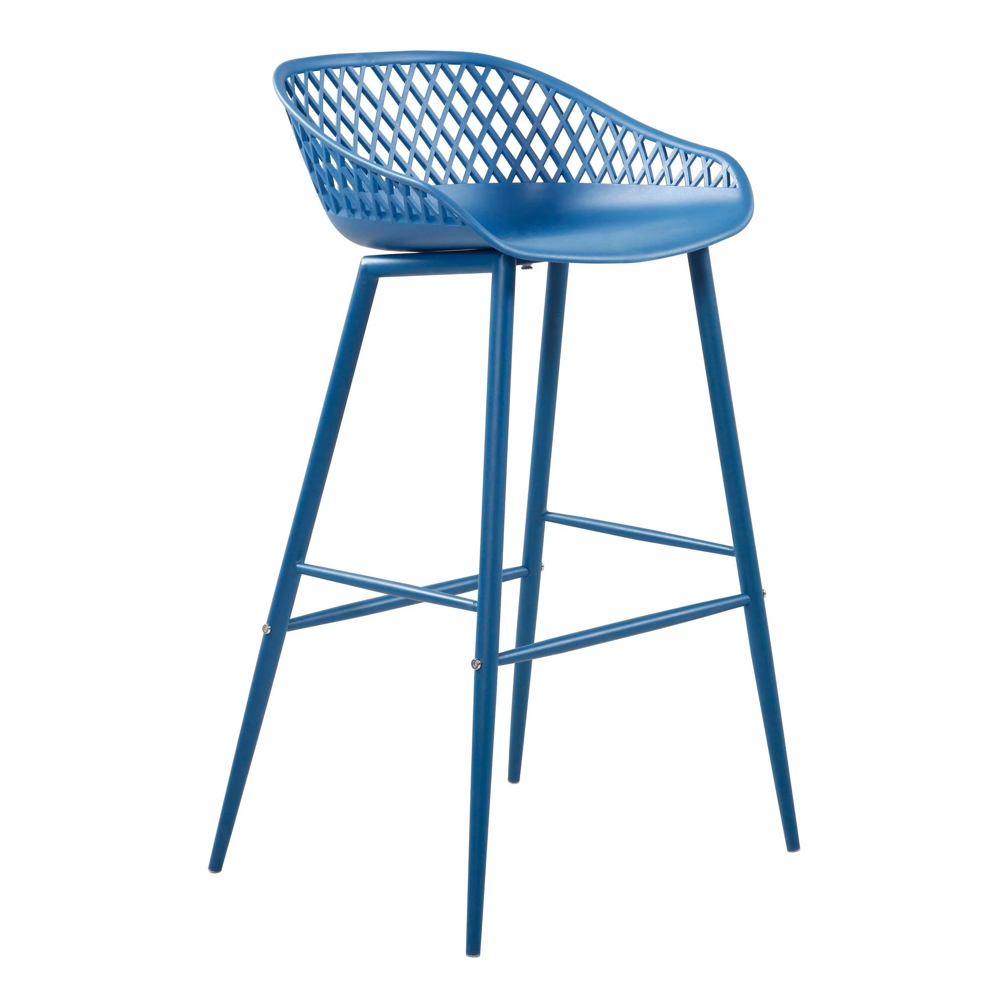 Piazza Outdoor Barstool Blue - Set Of Two - Frankwebs