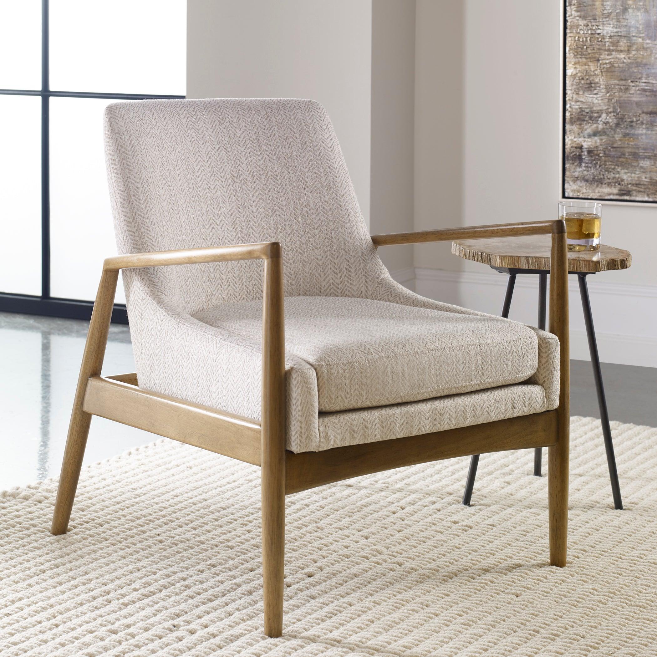 Bev White Accent Chair - Frankwebs
