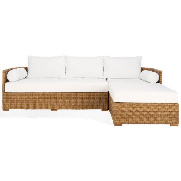 Anguilla Wicker Outdoor Chaise Sectional - Frankwebs