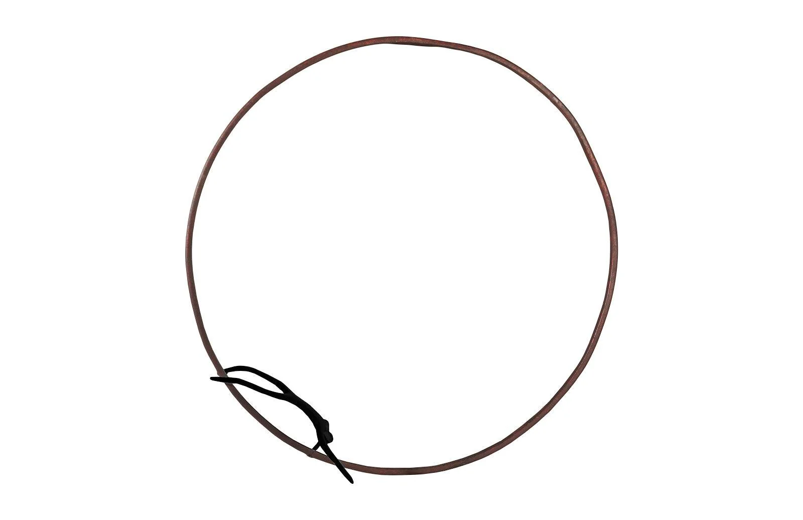 Olympic Figure in Iron Ring, Black, Rust, Style A - Frankwebs