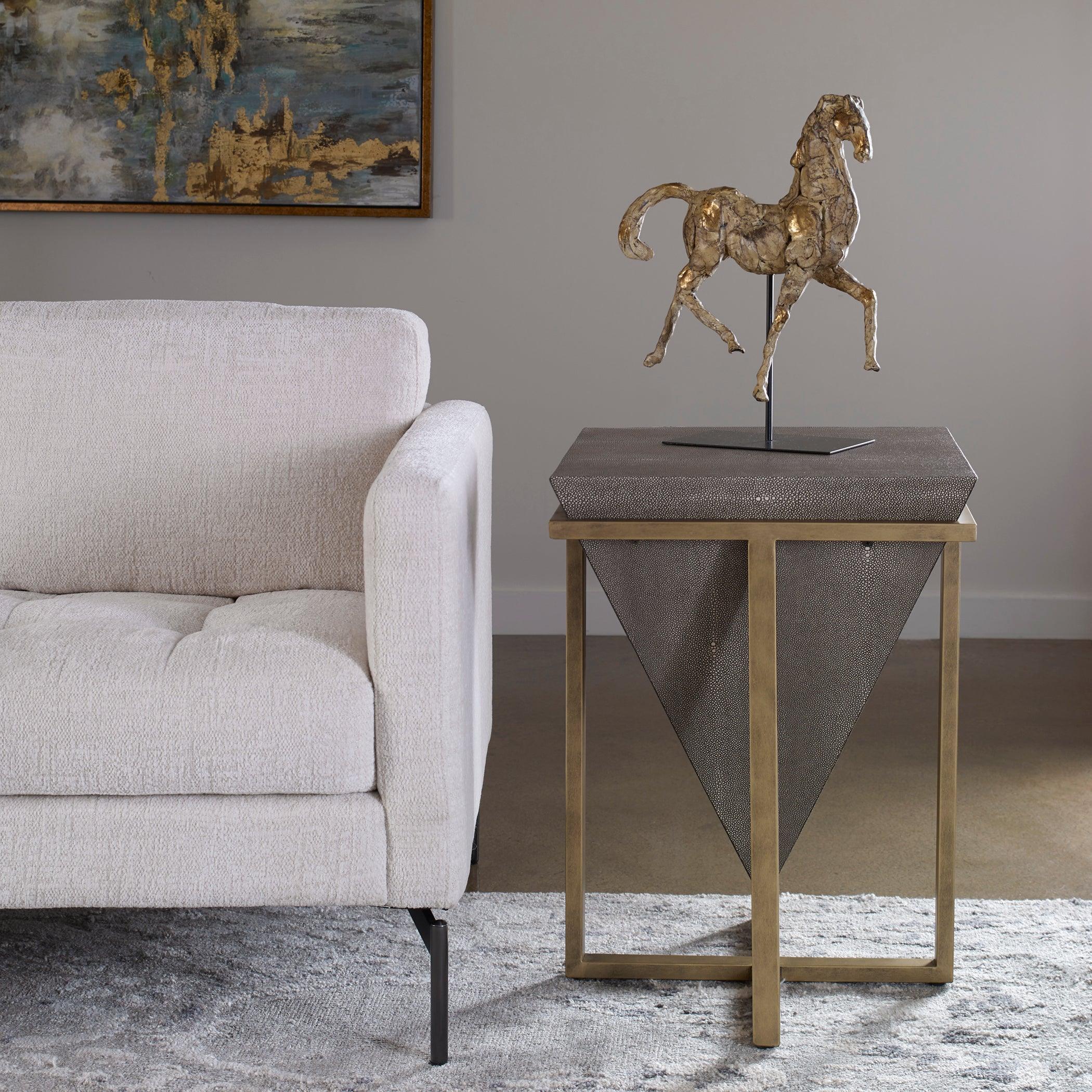 BERTRAND SHAGREEN ACCENT TABLE - Frankwebs
