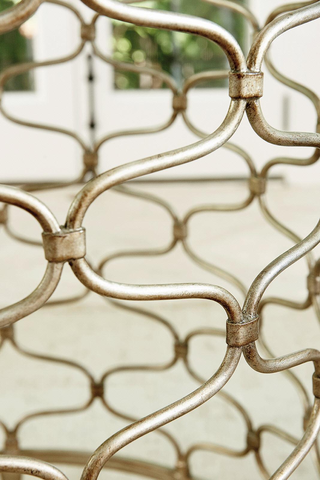 Laurel Canyon Bollinger Round Dining Table With 60 Inch Glass Top - Frankwebs