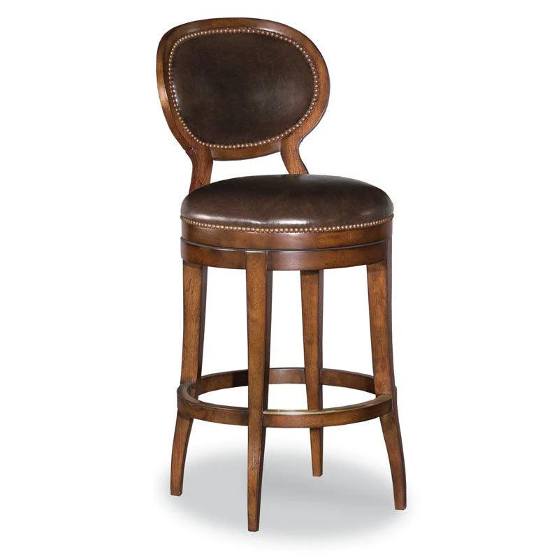 Oval Back Armless Swivel Counter Stool - Frankwebs