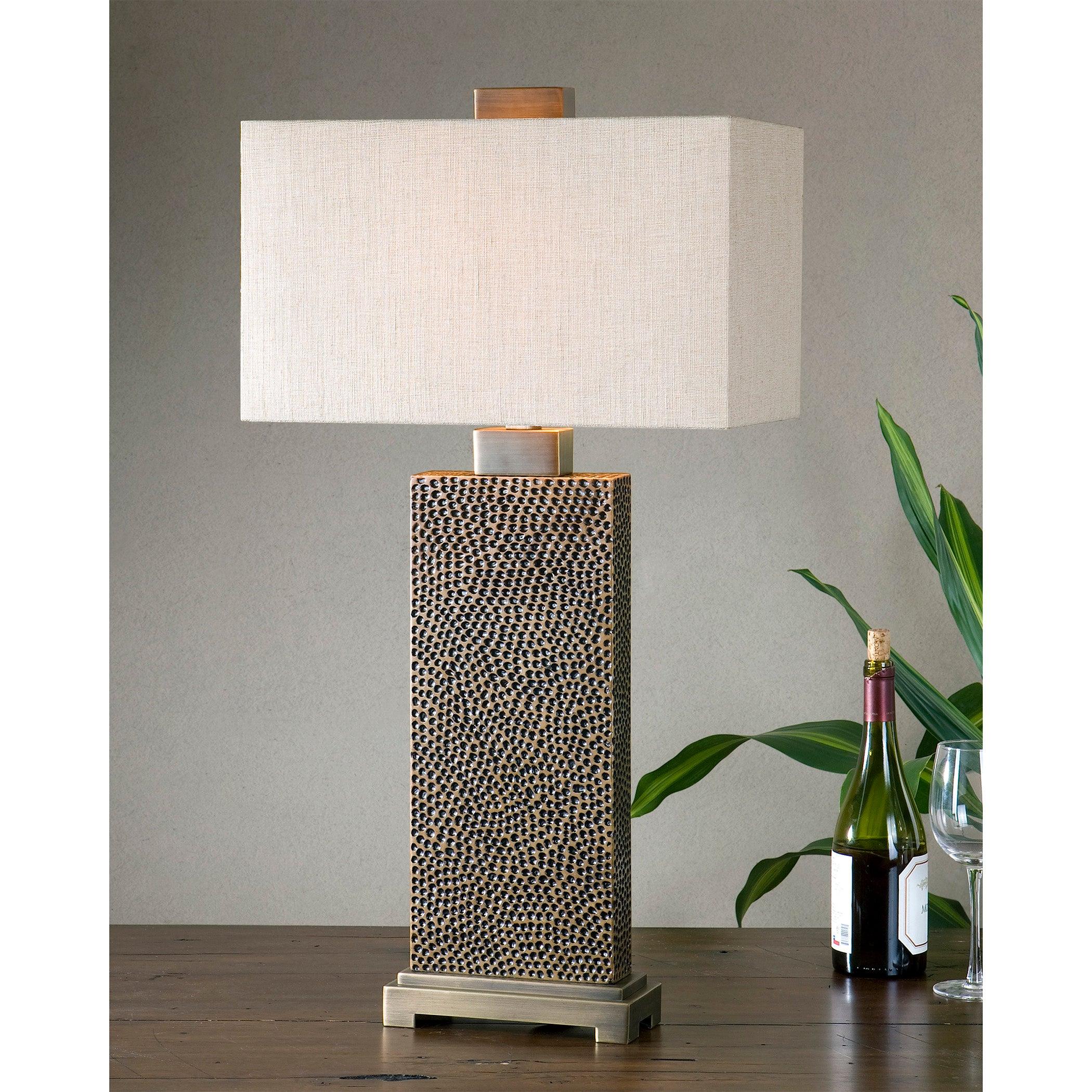 CANFIELD COFFEE BRONZE TABLE LAMP - Frankwebs