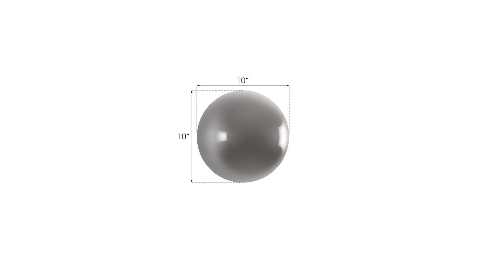 Ball on the Wall, Extra Small, Polished Aluminum Finish - Frankwebs