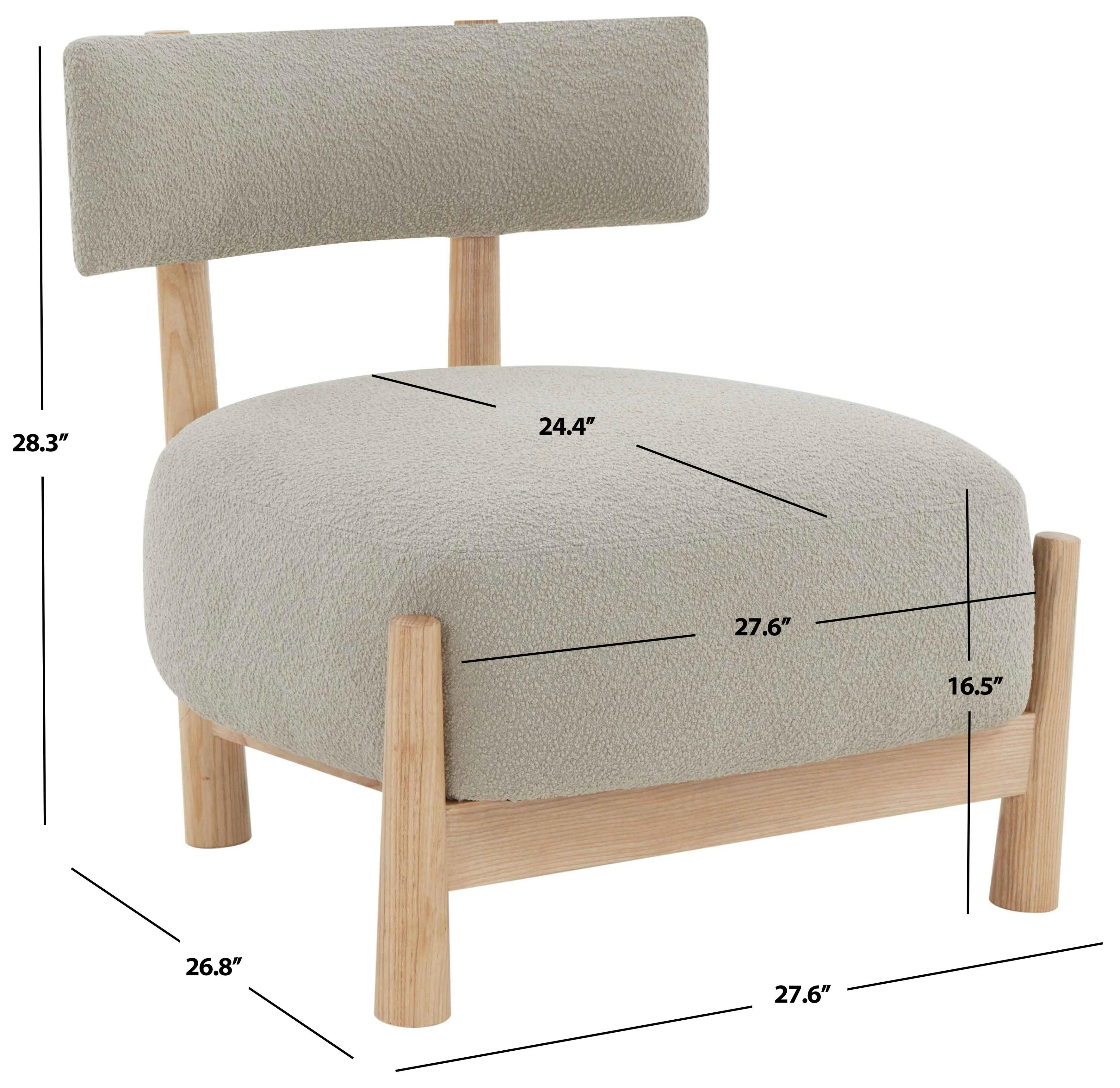 EDWARDINA BOUCLE ACCENT CHAIR - Frankwebs