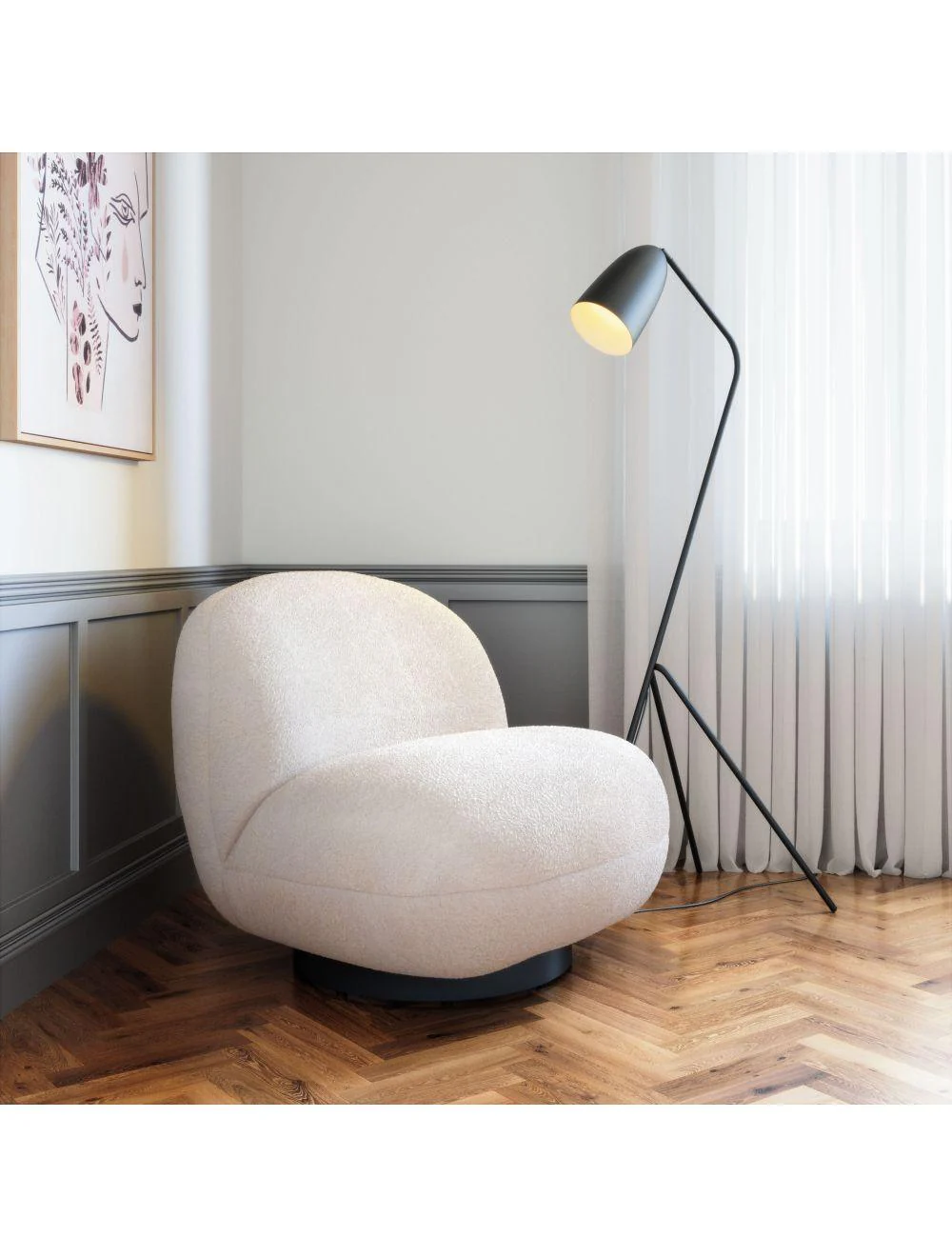 Myanmar Accent Chair Cream - Frankwebs