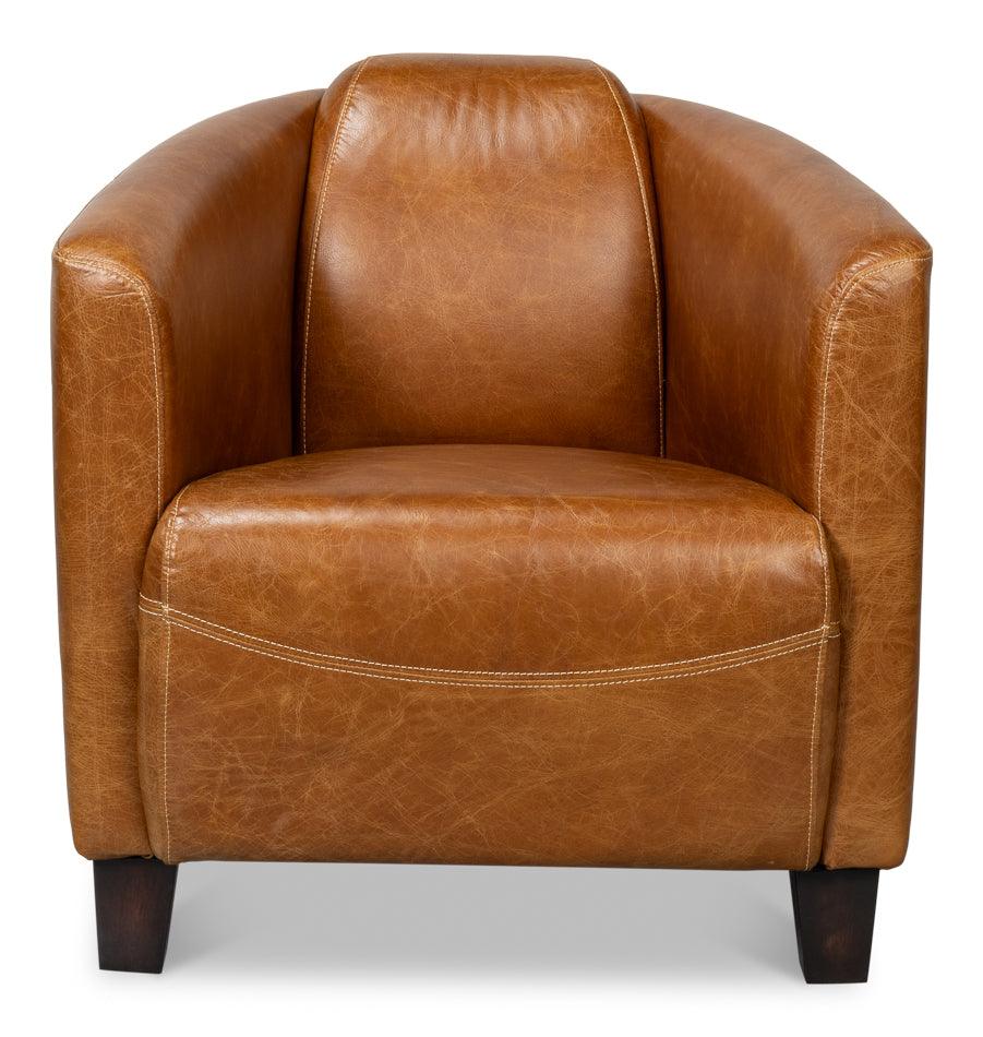 Mandy Arm Chair - Cuba Brown - Frankwebs