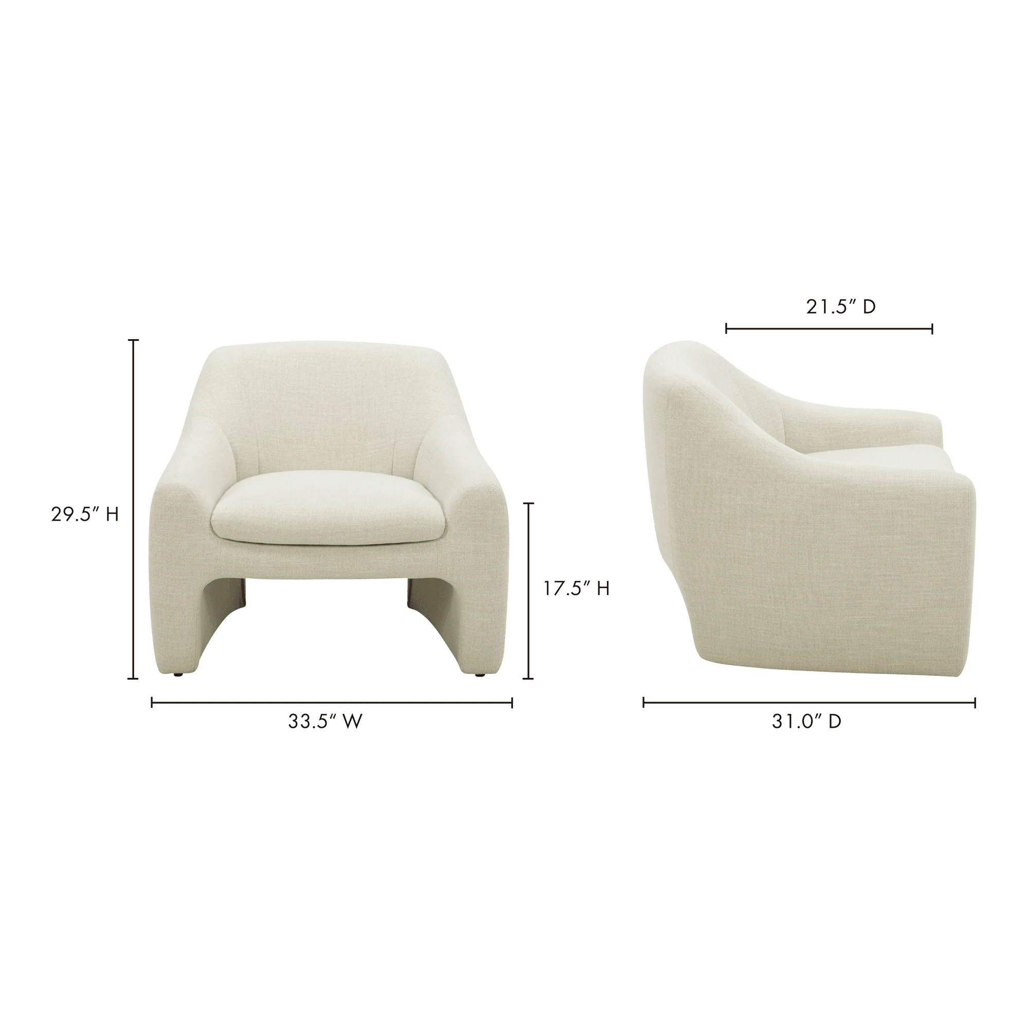 Kenzie Accent Chair Dune - Frankwebs