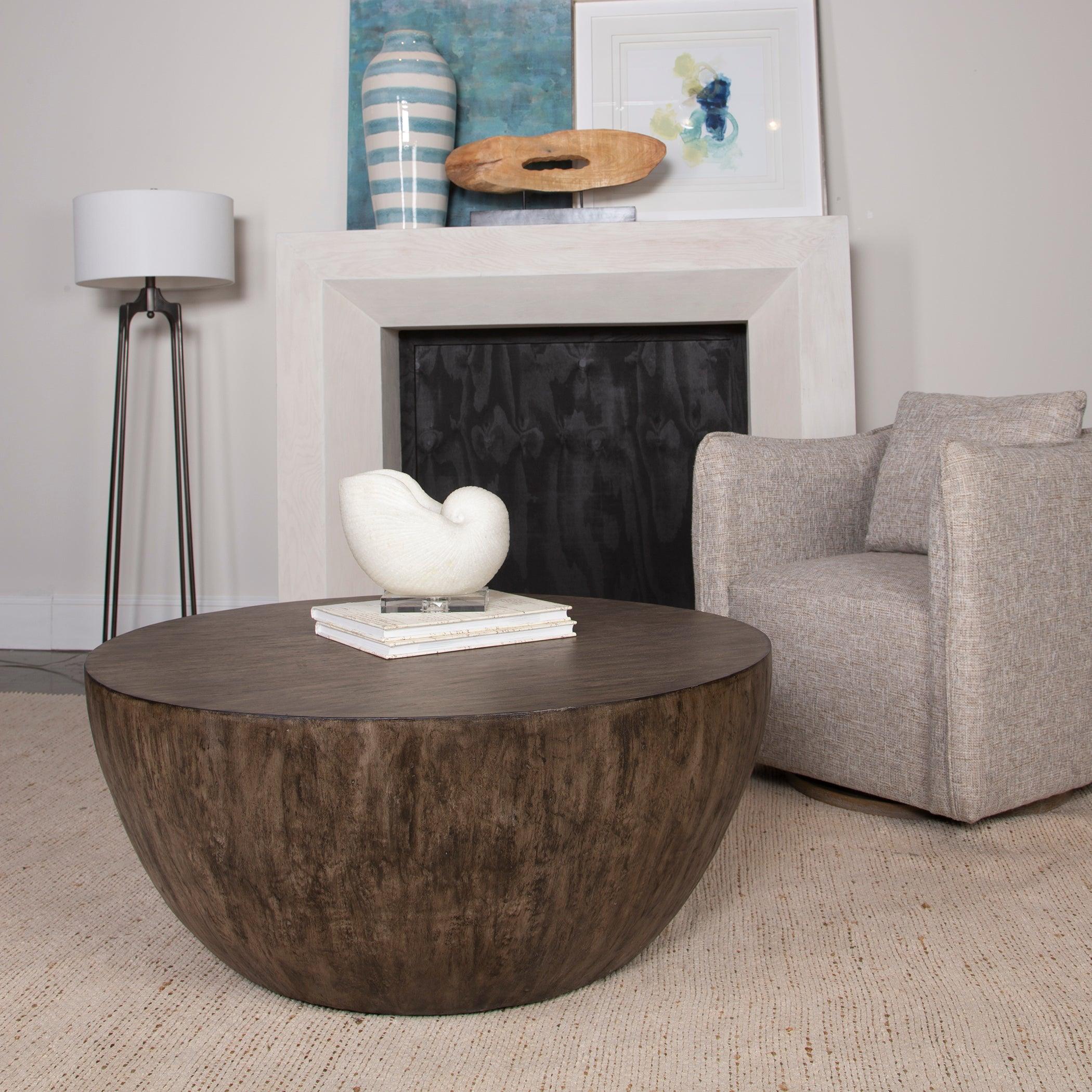 LARK ROUND WOOD COFFEE TABLE - Frankwebs