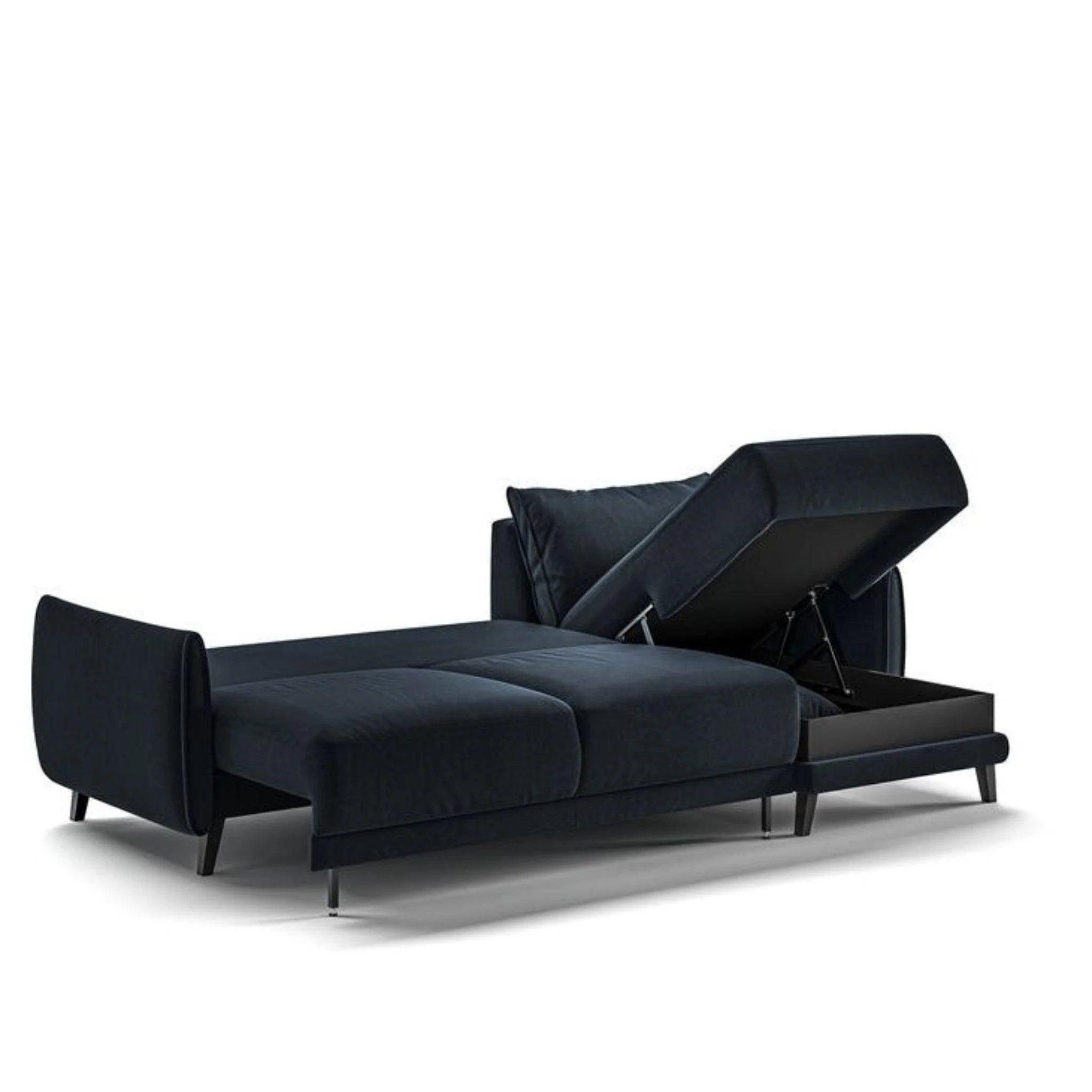 Dolphin Full XL Sleeper Sectional (Reversible Chaise) - Frankwebs