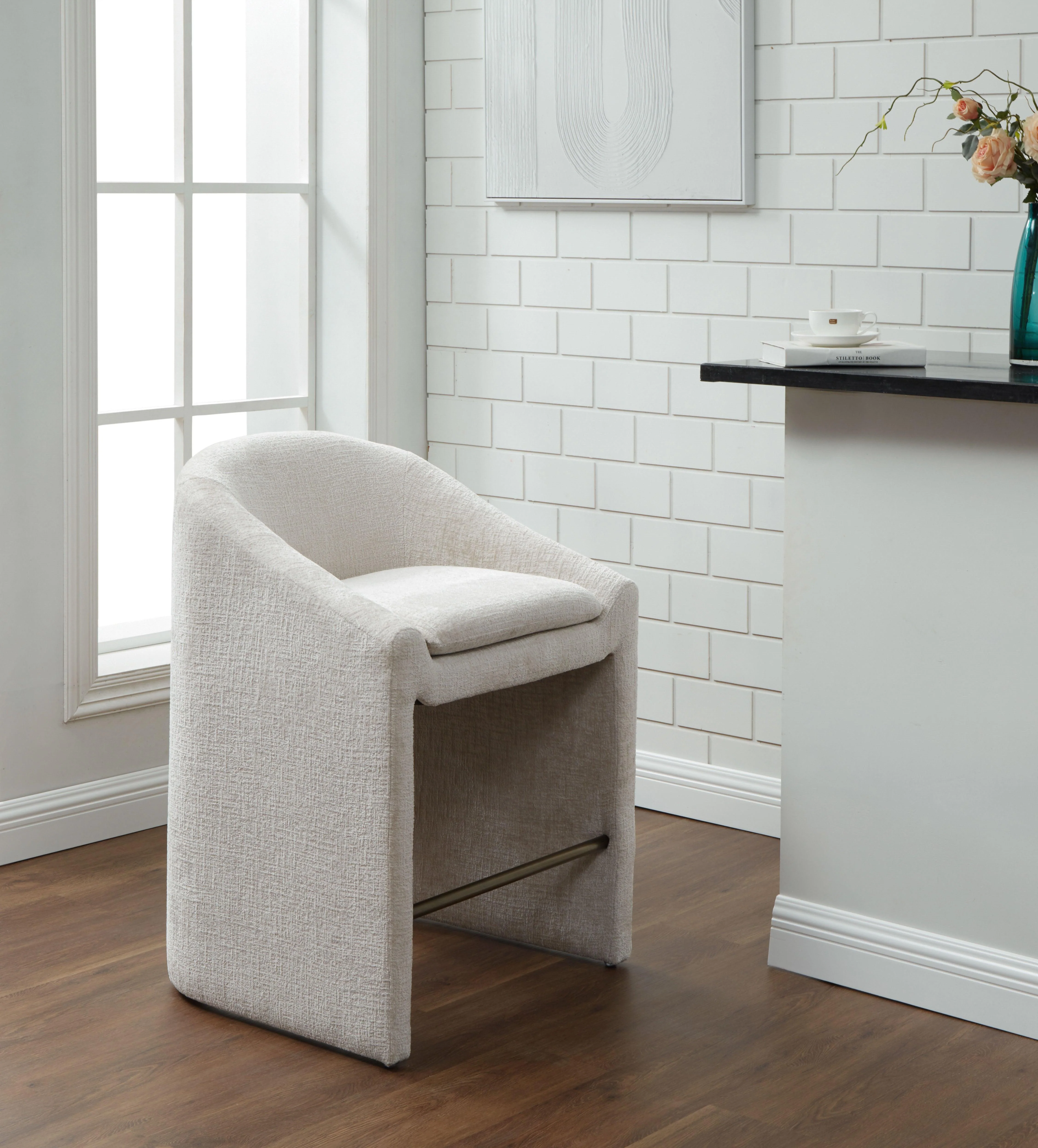 Kagan Chenille Counter Stool - Frankwebs