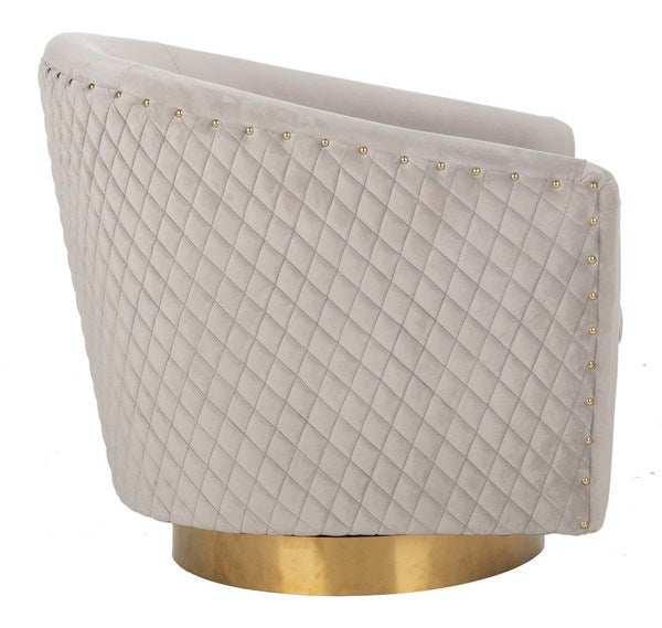 CLARA QUILTED SWIVEL TUB CHAIR - Frankwebs