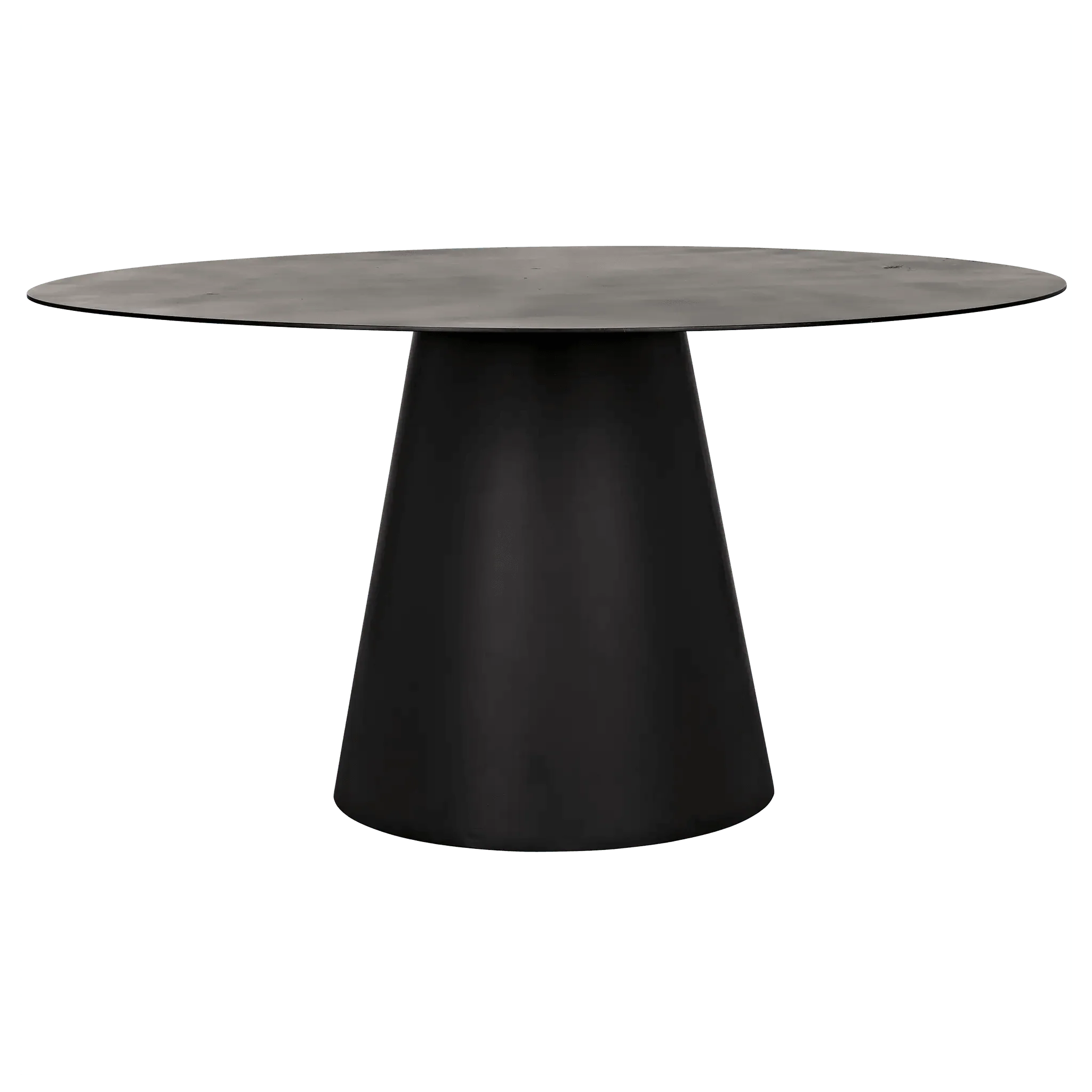 Vesuvius Dining Table, Black Steel - Frankwebs