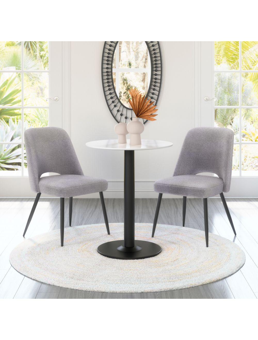Teddy Dining Chair (Set of 2) Gray - Frankwebs