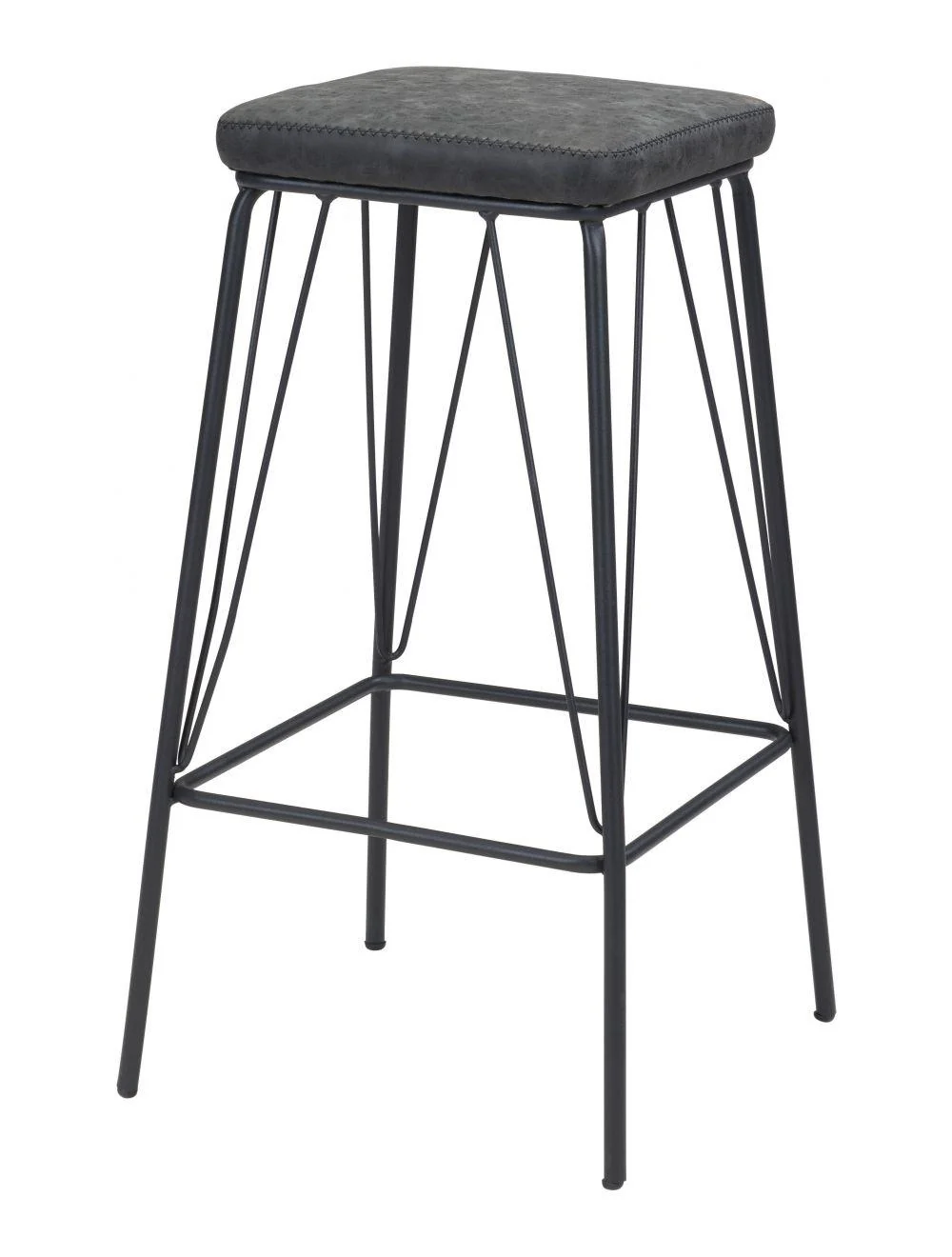 Samuel Counter Stool (Set of 2) Vintage Black - Frankwebs
