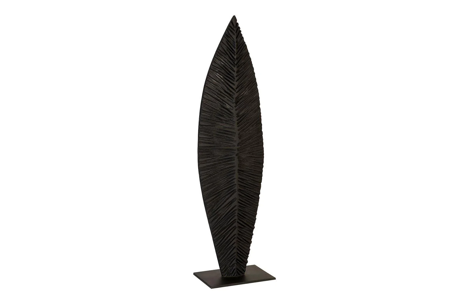 Carved Leaf on Stand, Burnt, MD - Frankwebs