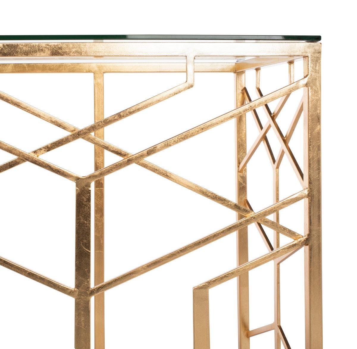 SEAN GOLD LEAF CONSOLE TABLE - Frankwebs