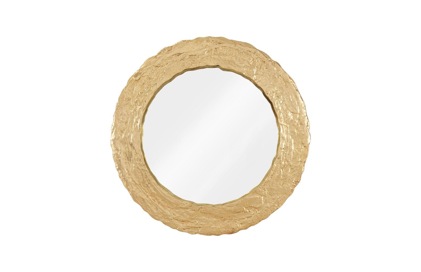 Molten Mirror, Round, Gold Leaf - Frankwebs