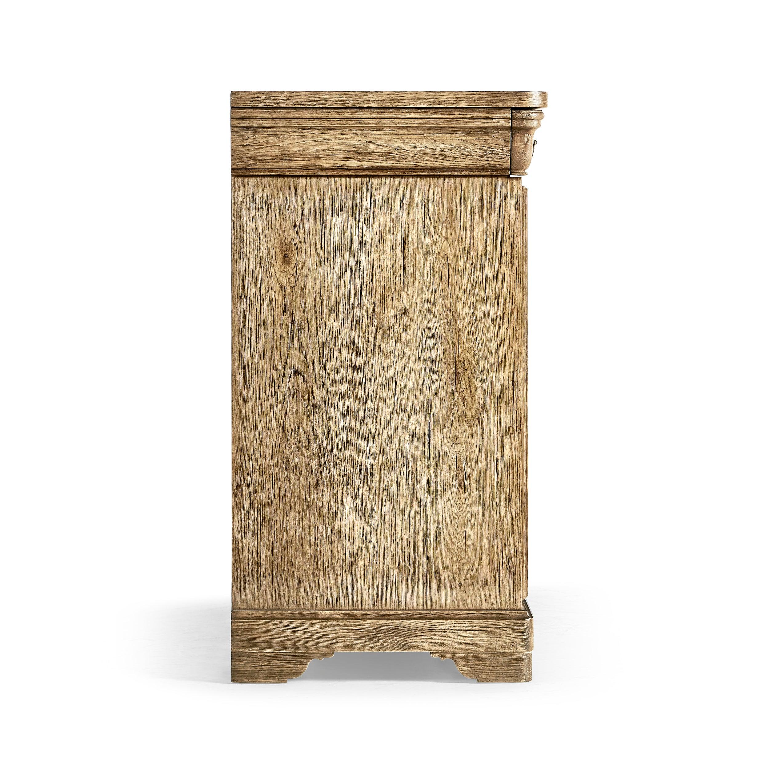 Timeless Entropy Louis Phillipe Drawer Chest in Stripped Brown Chestnut 54