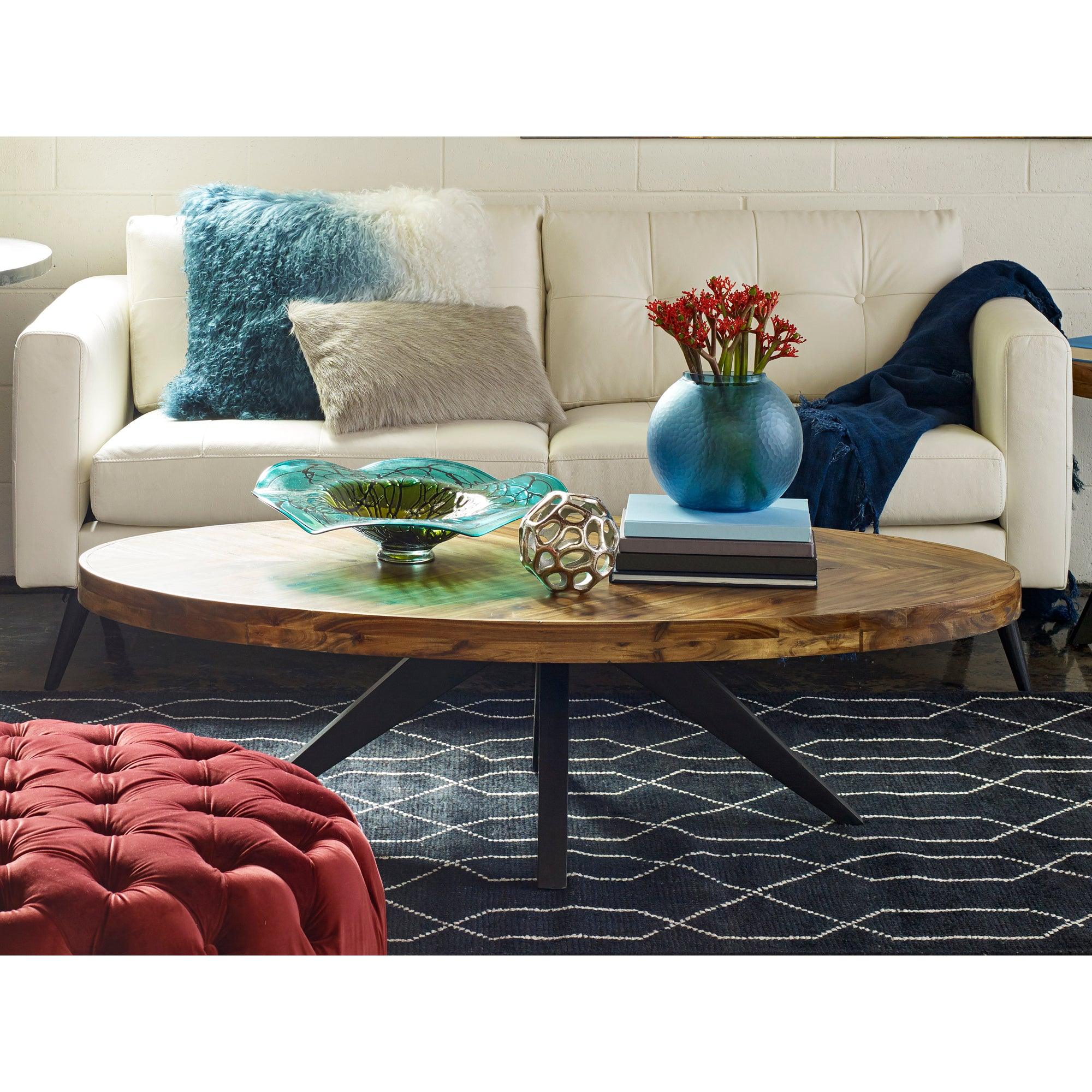 Parq Oval Coffee Table Amber - Frankwebs