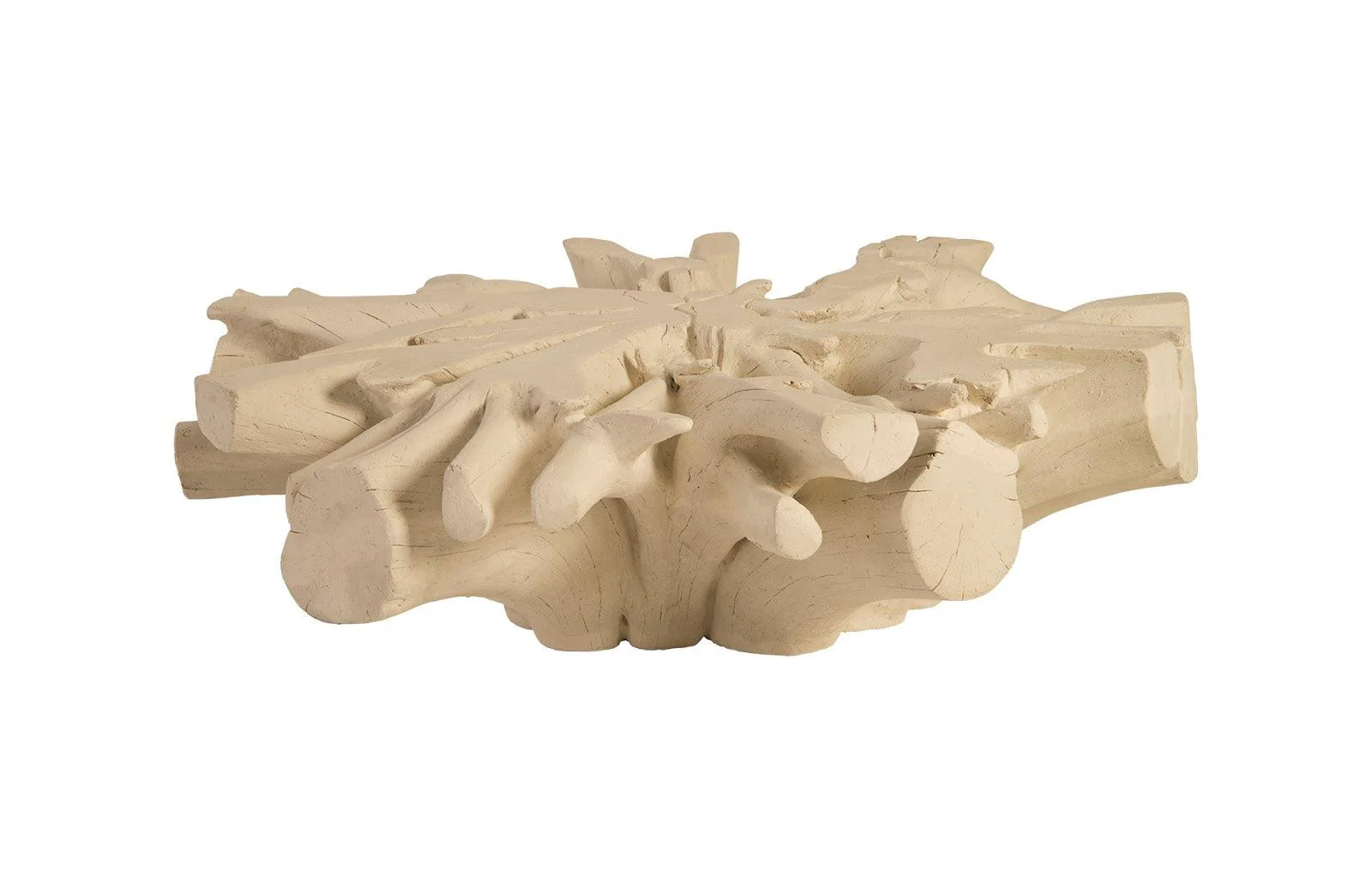 Cast Sonokeling Coffee Table, Round, Roman Stone - Frankwebs