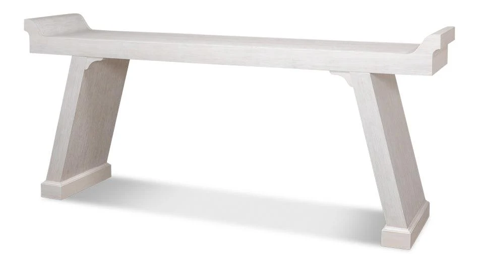 Suspension Console Table Whitewash White - Frankwebs