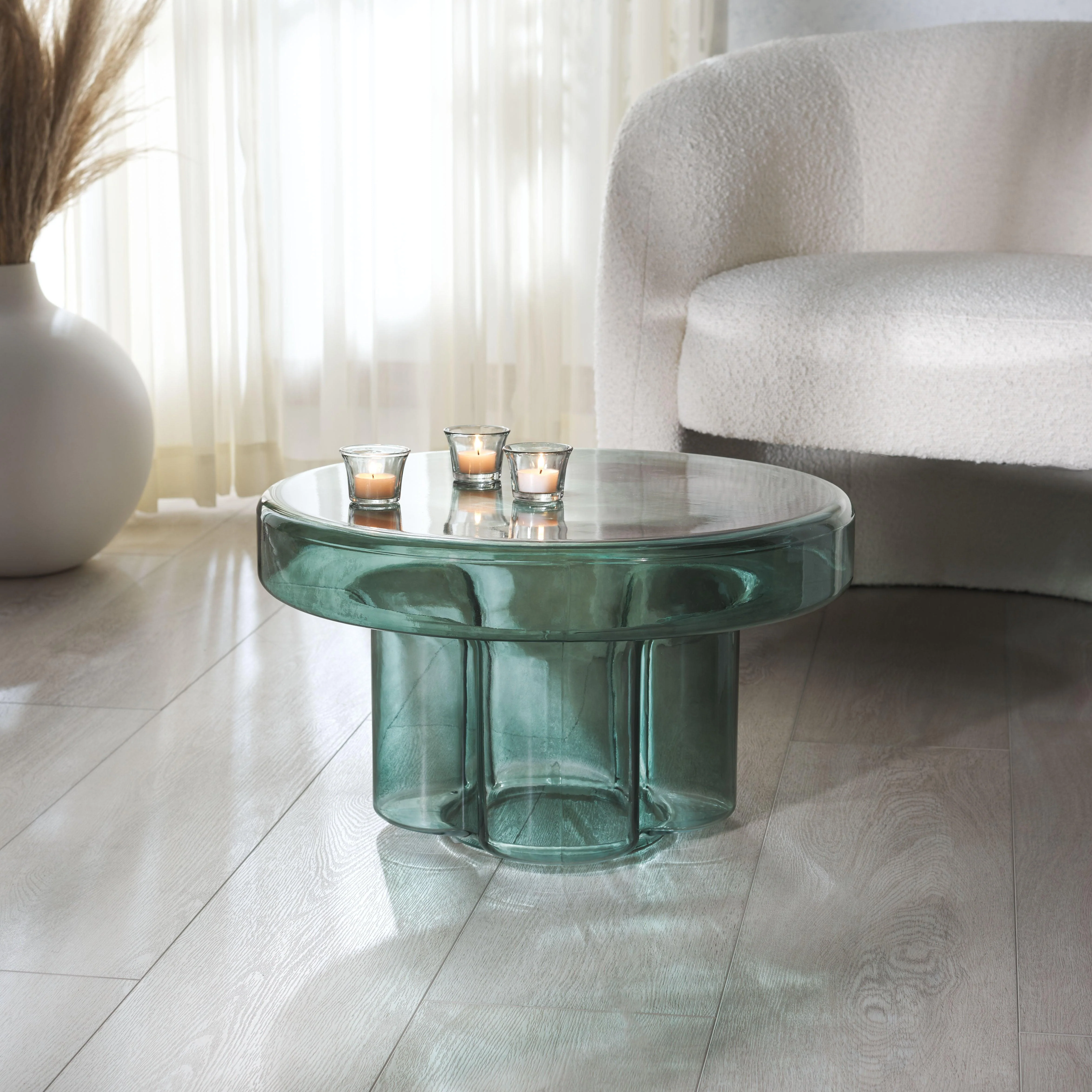 PATTERSON GLASS COFFEE TABLE - Frankwebs