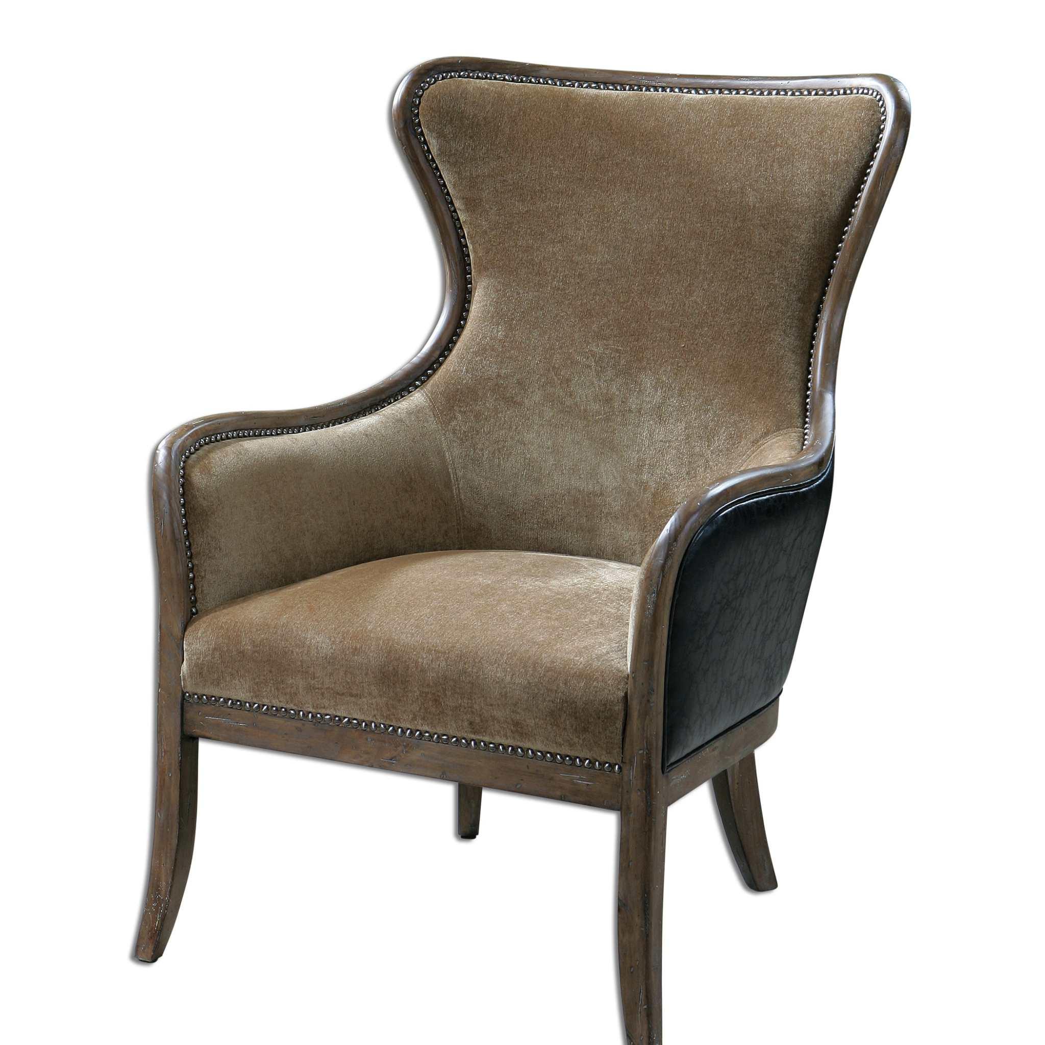 Snowden Tan Wing Chair - Frankwebs