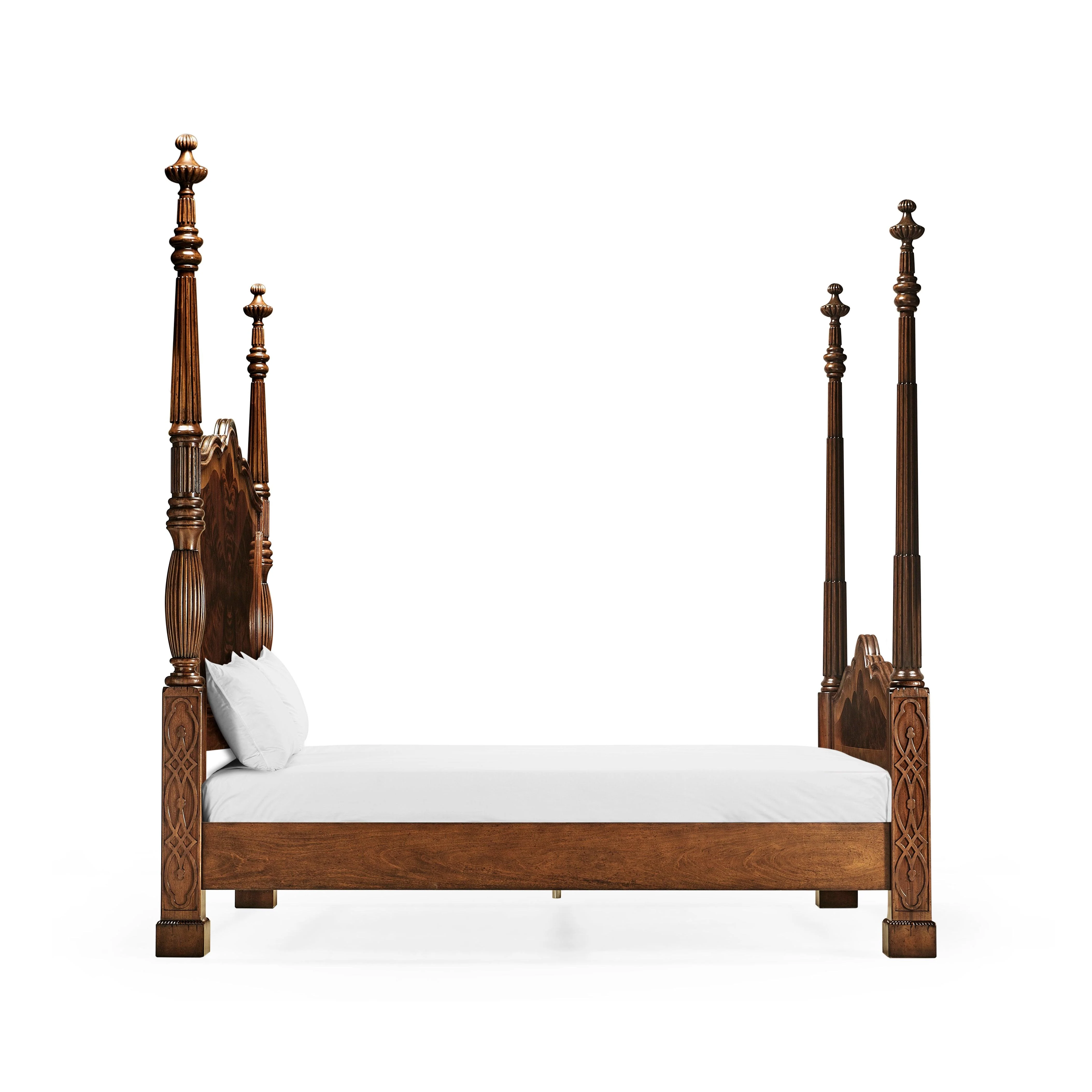 Versailles Mahogany King Poster Bed - Frankwebs