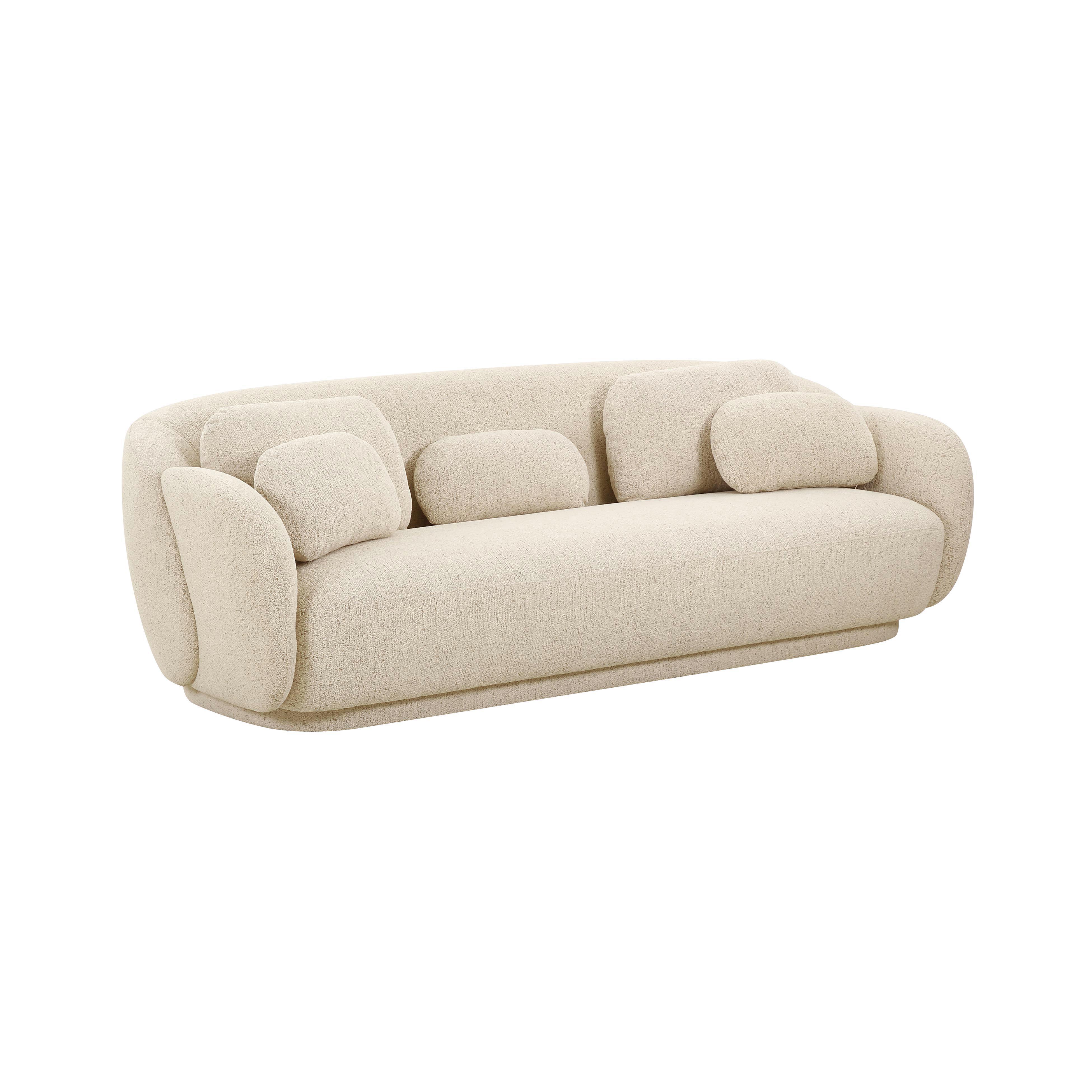 Misty Cream Boucle Sofa - Frankwebs