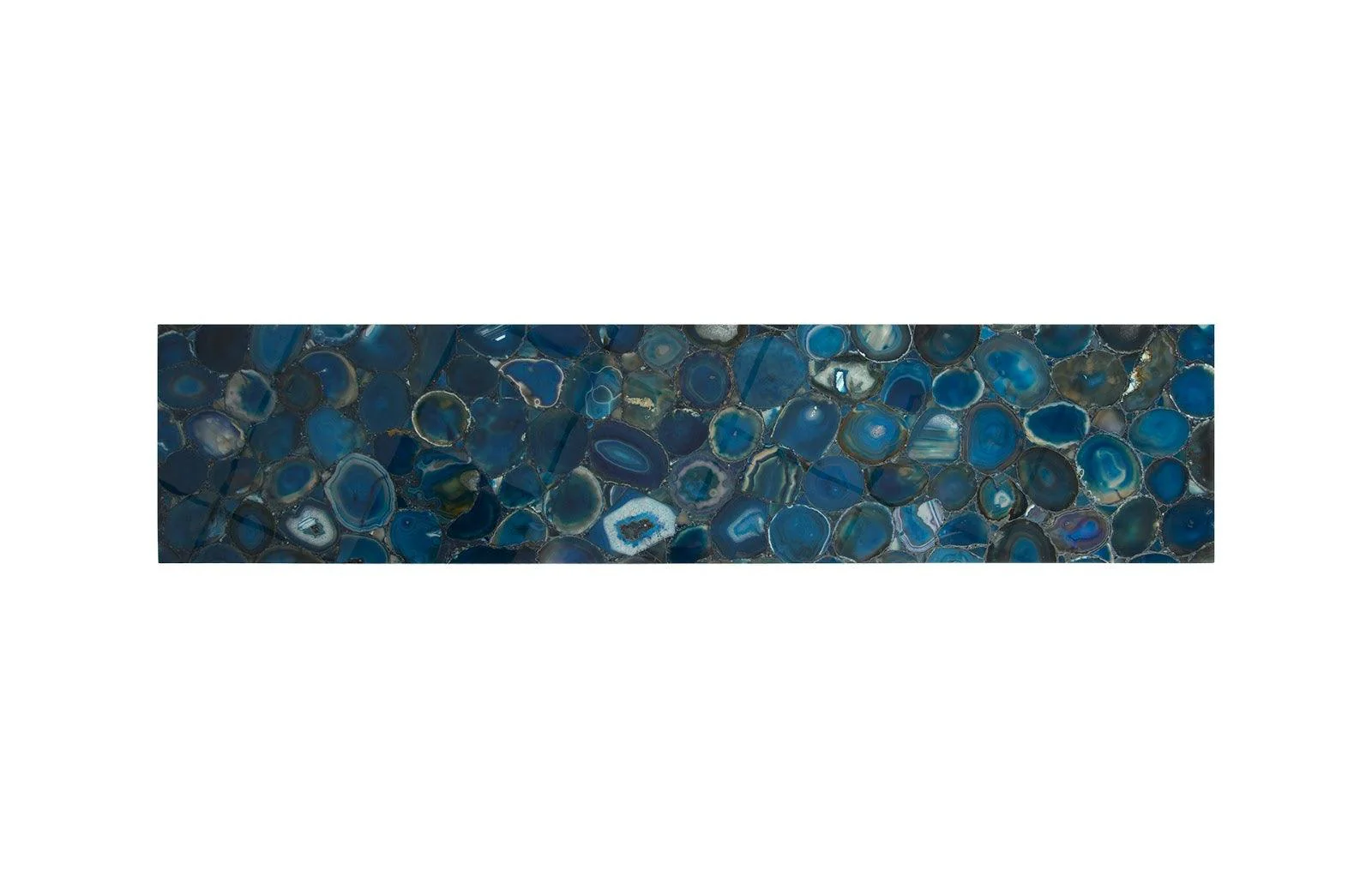 Agate Console Table, Stainless Steel Base - Frankwebs