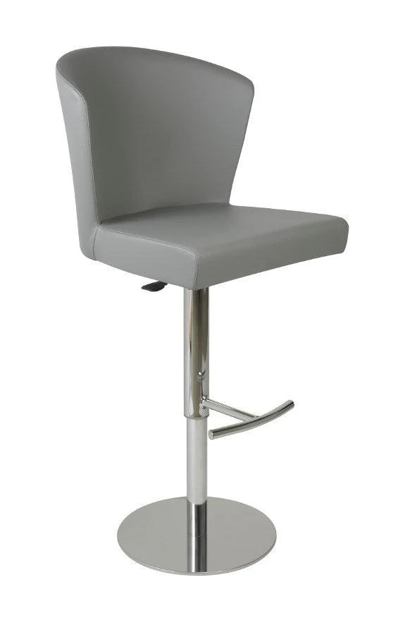 Verona Barstool, Dark Grey w/Chrome - Frankwebs