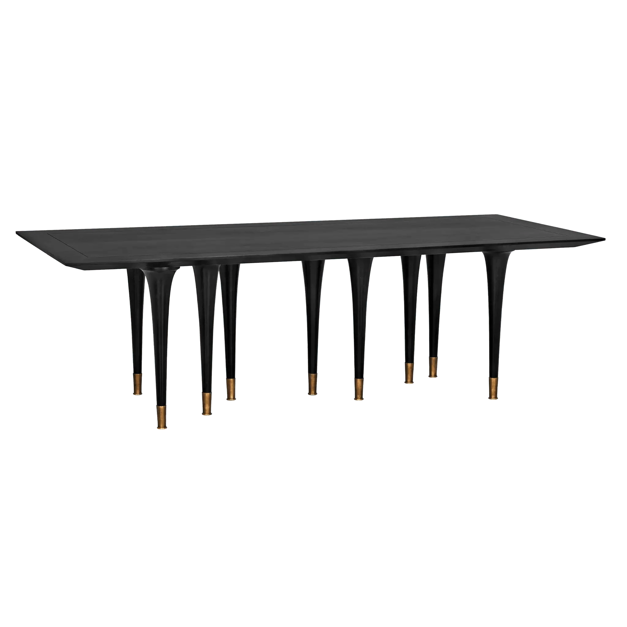 Romeo Dining Table, Hand Rubbed Black - Frankwebs
