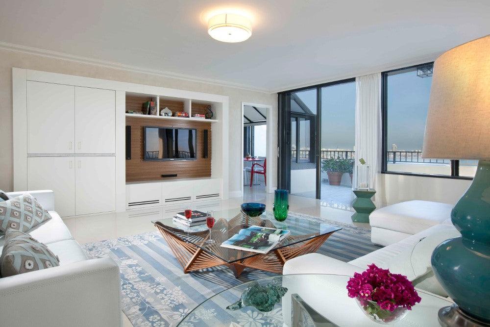 Geo Cocktail Table, Square, Medium Brown - Frankwebs