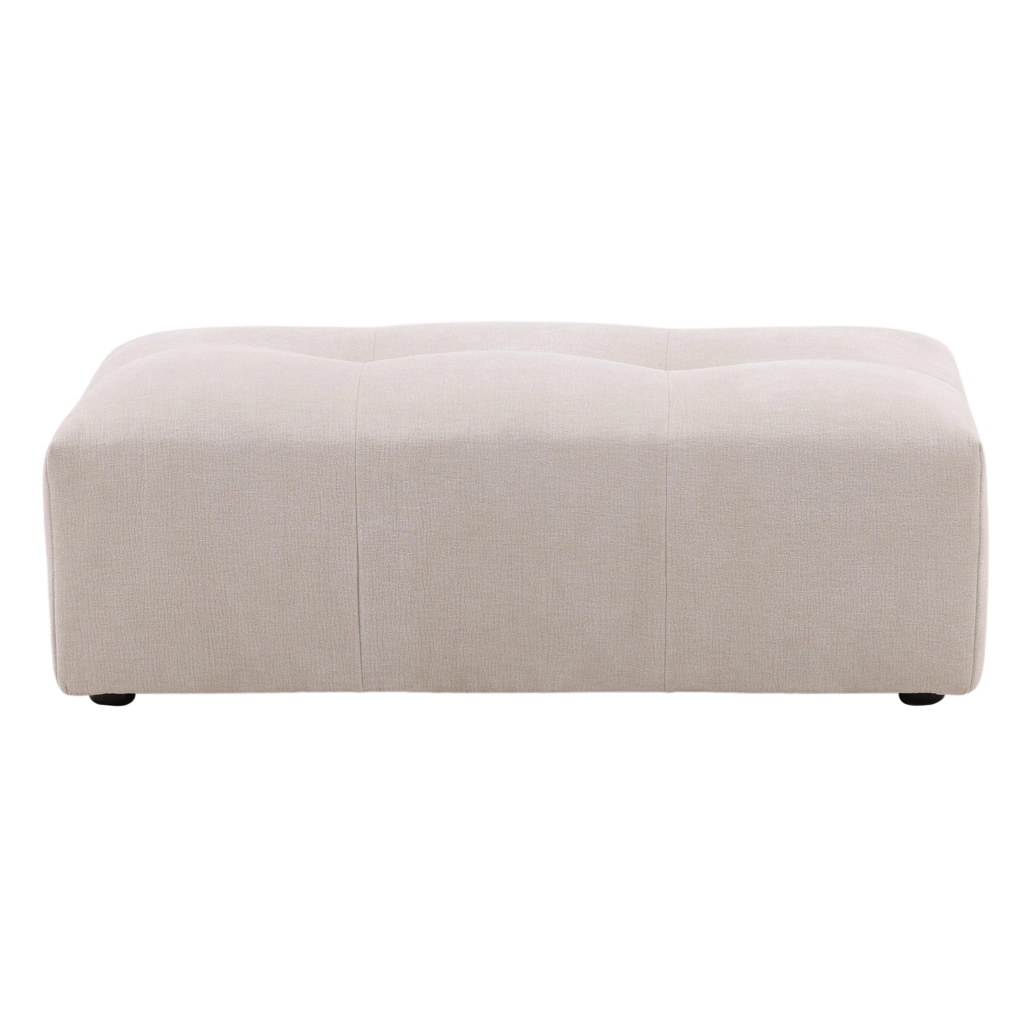 Hilde Ottoman Cream - Frankwebs