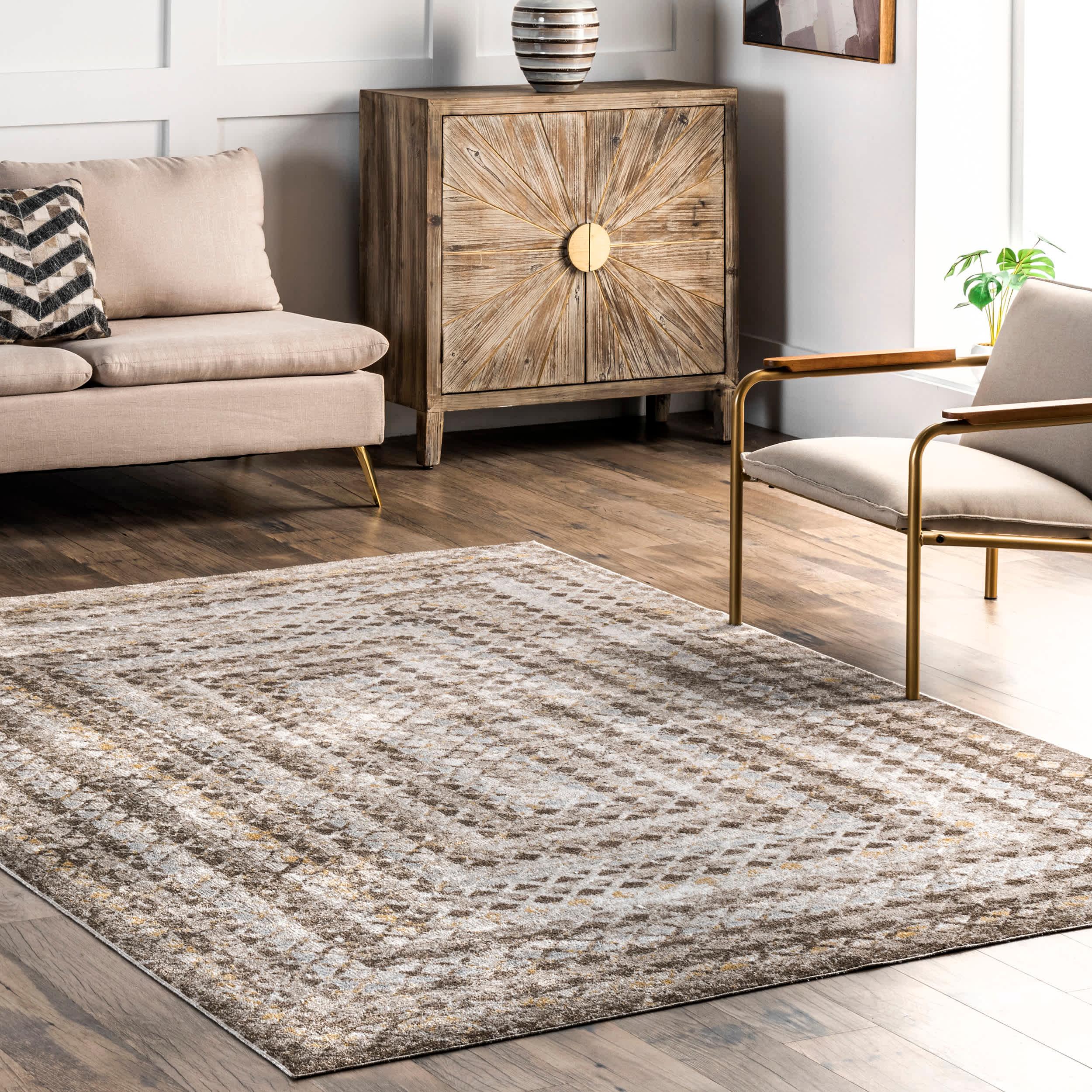 Carley Machine Washable Geometric Area Rug - Frankwebs