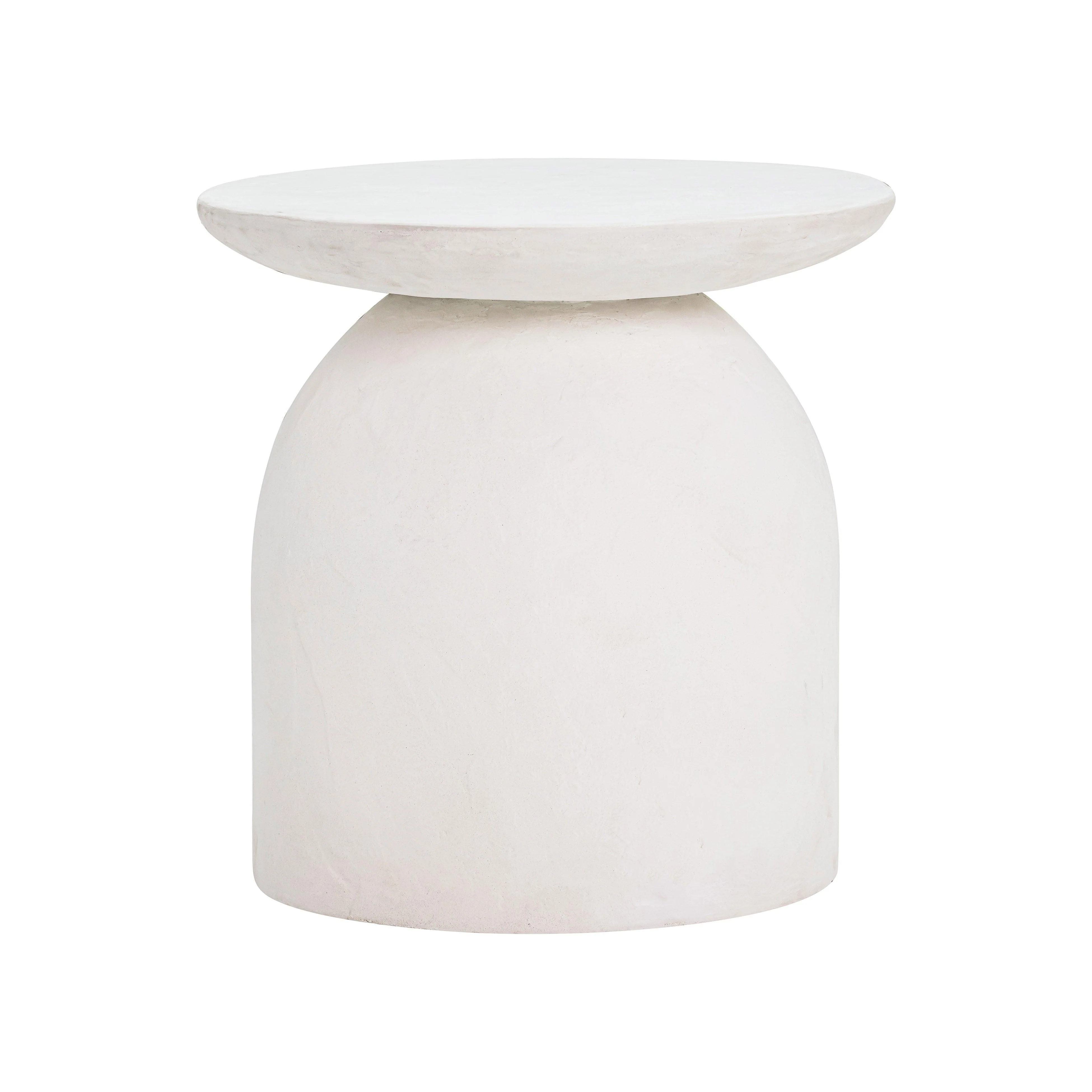 Aloe White Concrete Side Table - Frankwebs