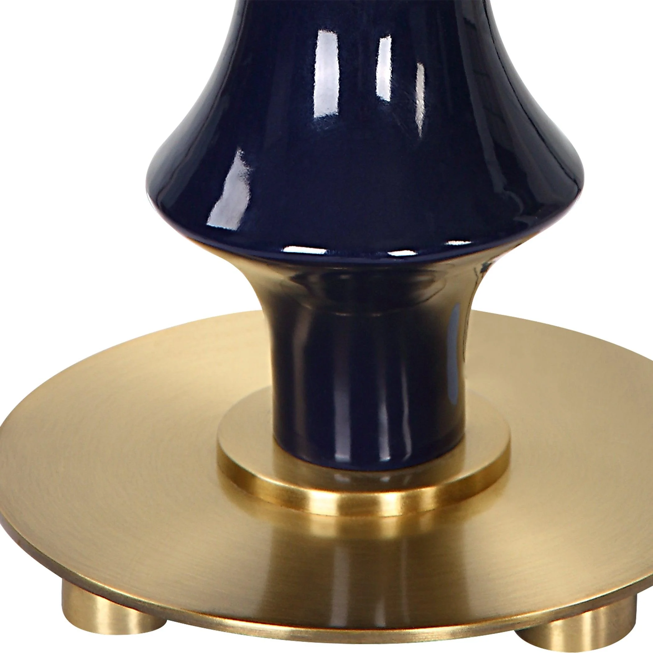 Coil Sculpted Blue Table Lamp - Frankwebs