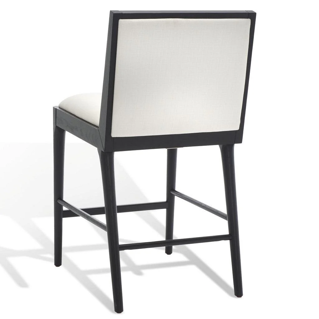 LAYCEE LINEN AND WOOD COUNTER STOOL - Frankwebs