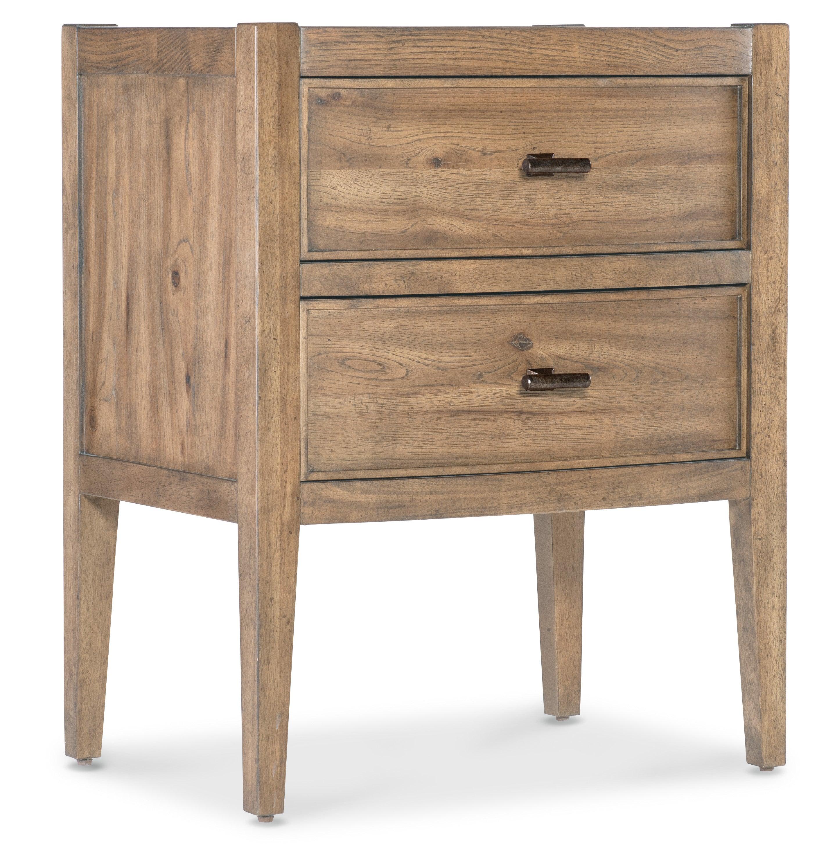 Vineyard Row Two Drawer Nightstand - Frankwebs