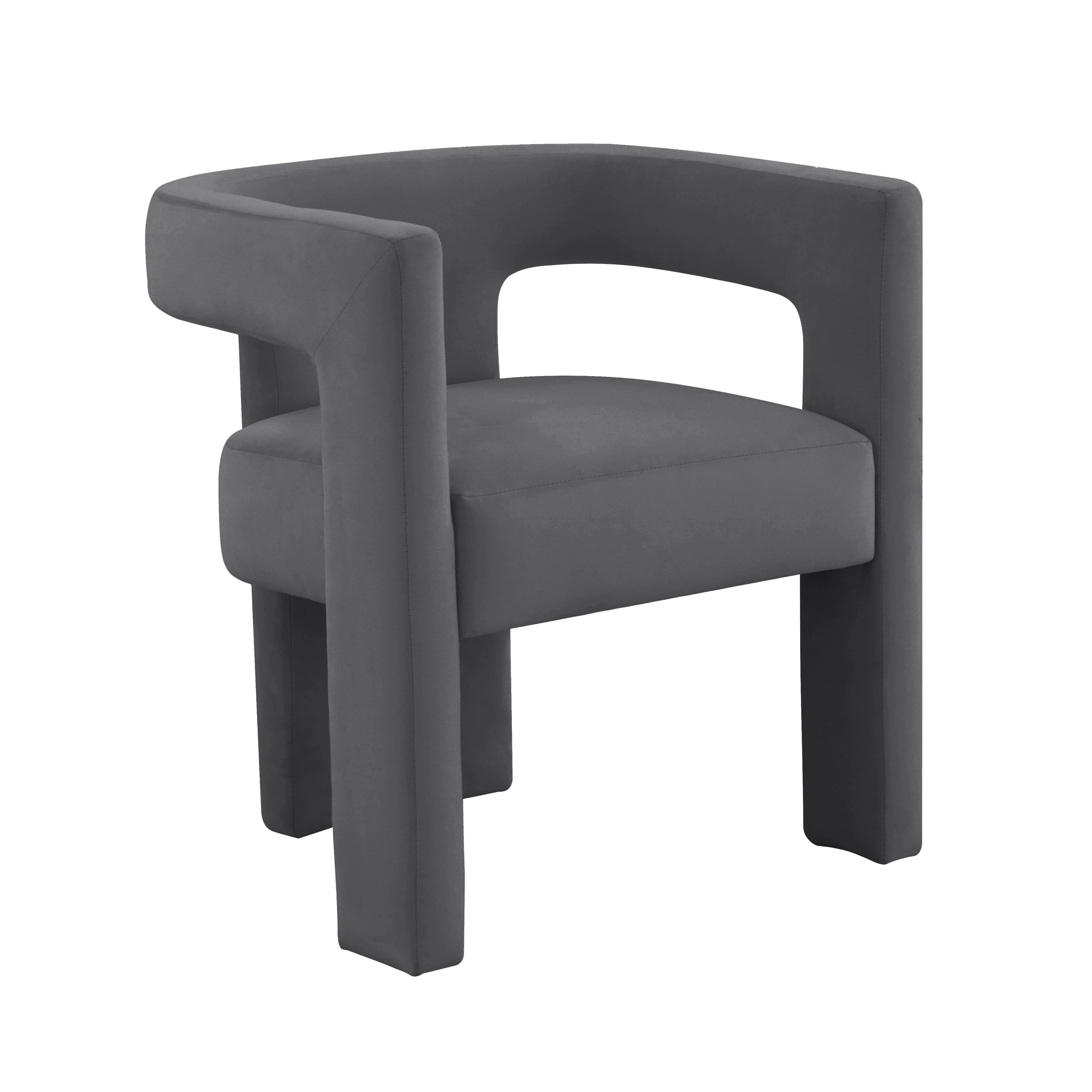 Sloane Dark Grey Velvet Chair - Frankwebs