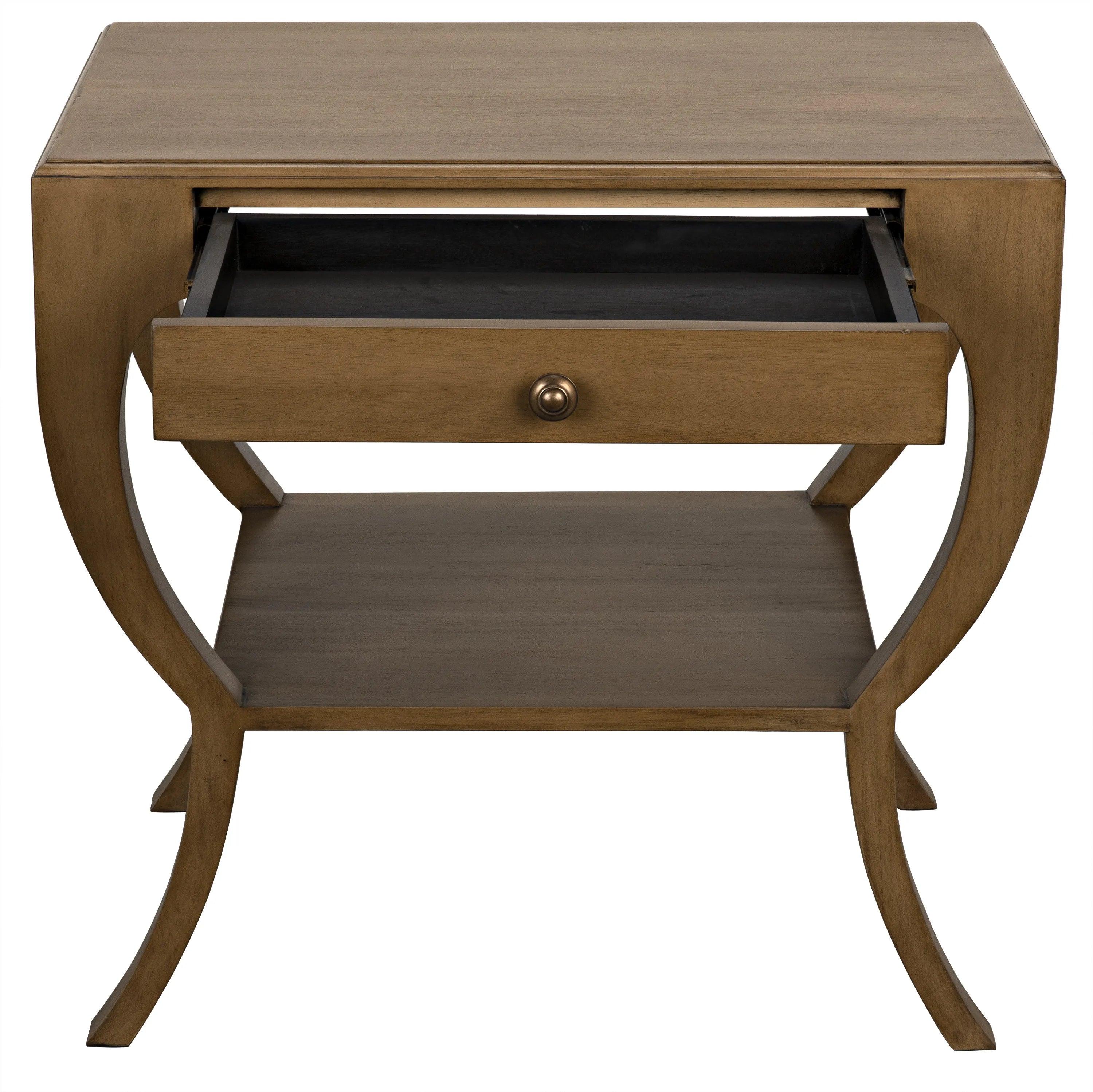 Maude Side Table, Saddle Brown - Frankwebs